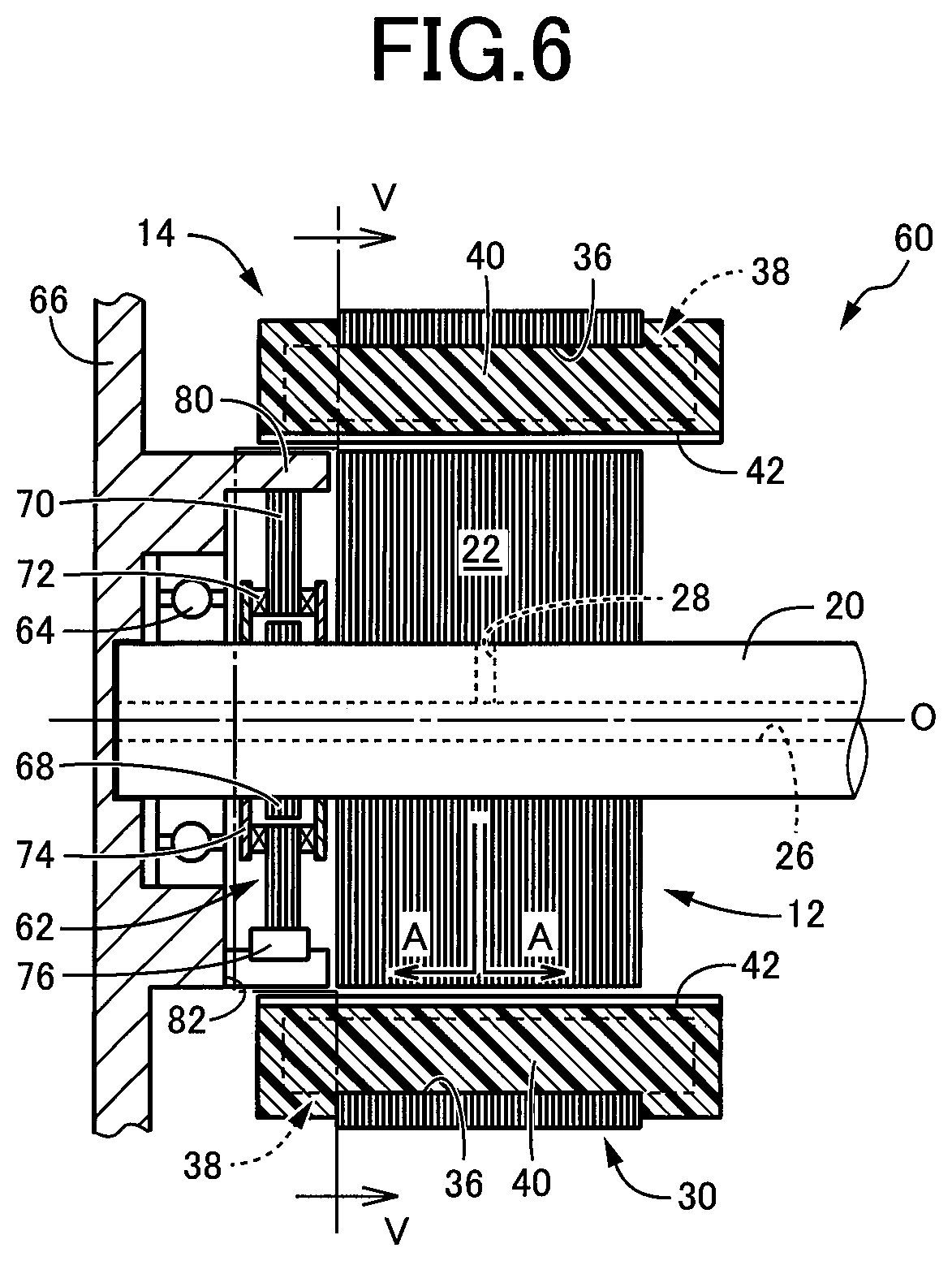 Patent US12316194 Figure 5 – Rotary electric machine