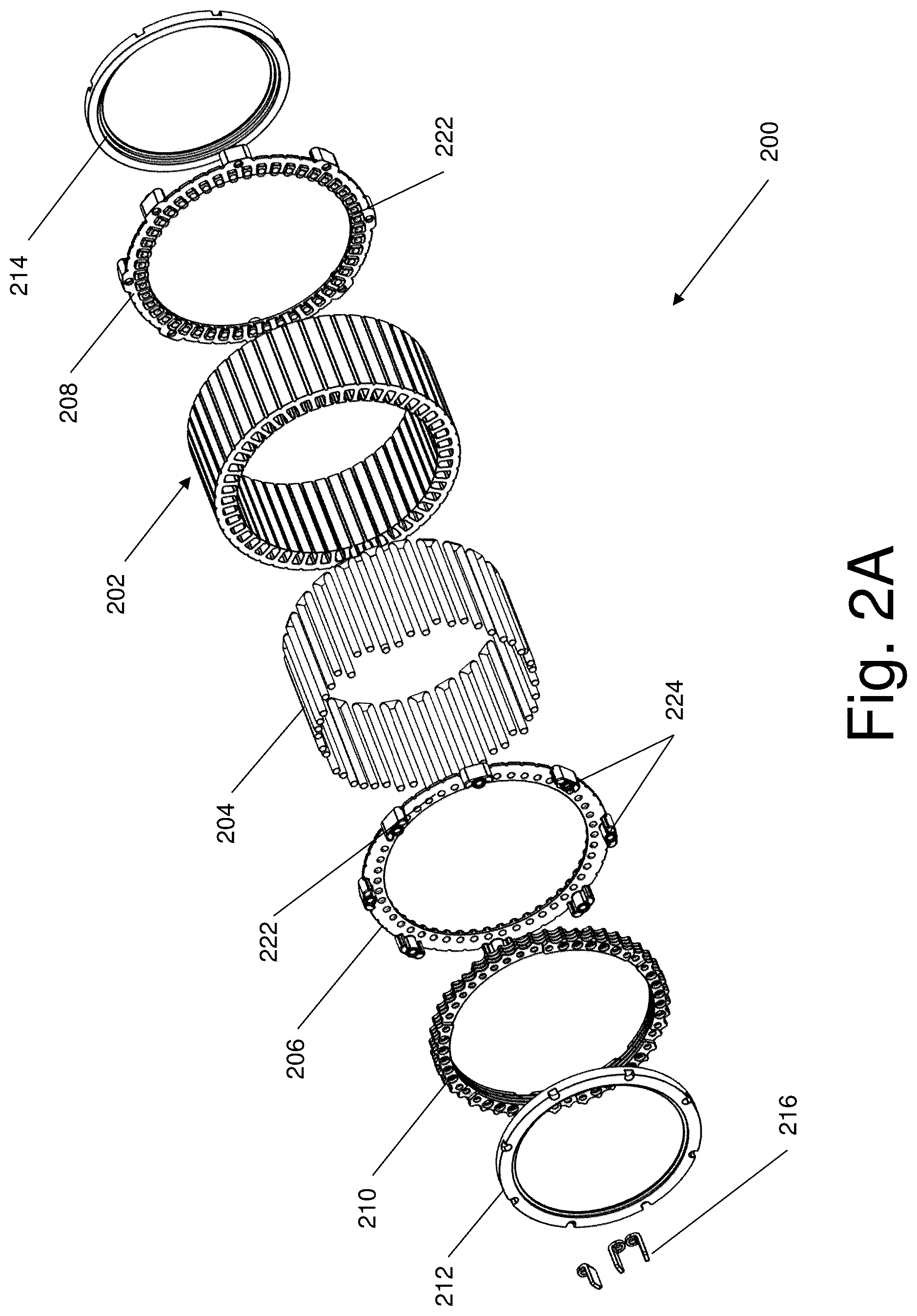 Patent US12316196 Figure 4 – Caseless electric motor with a stationary shaft for marine environments