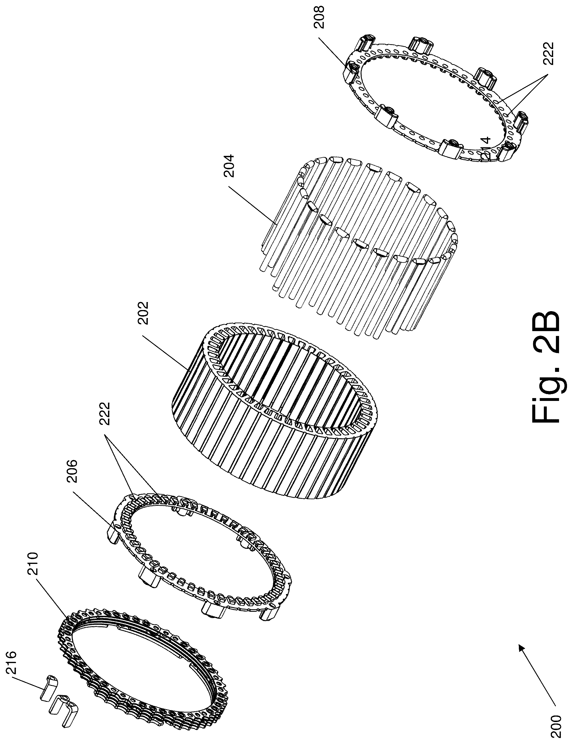 Patent US12316196 Figure 5 – Caseless electric motor with a stationary shaft for marine environments
