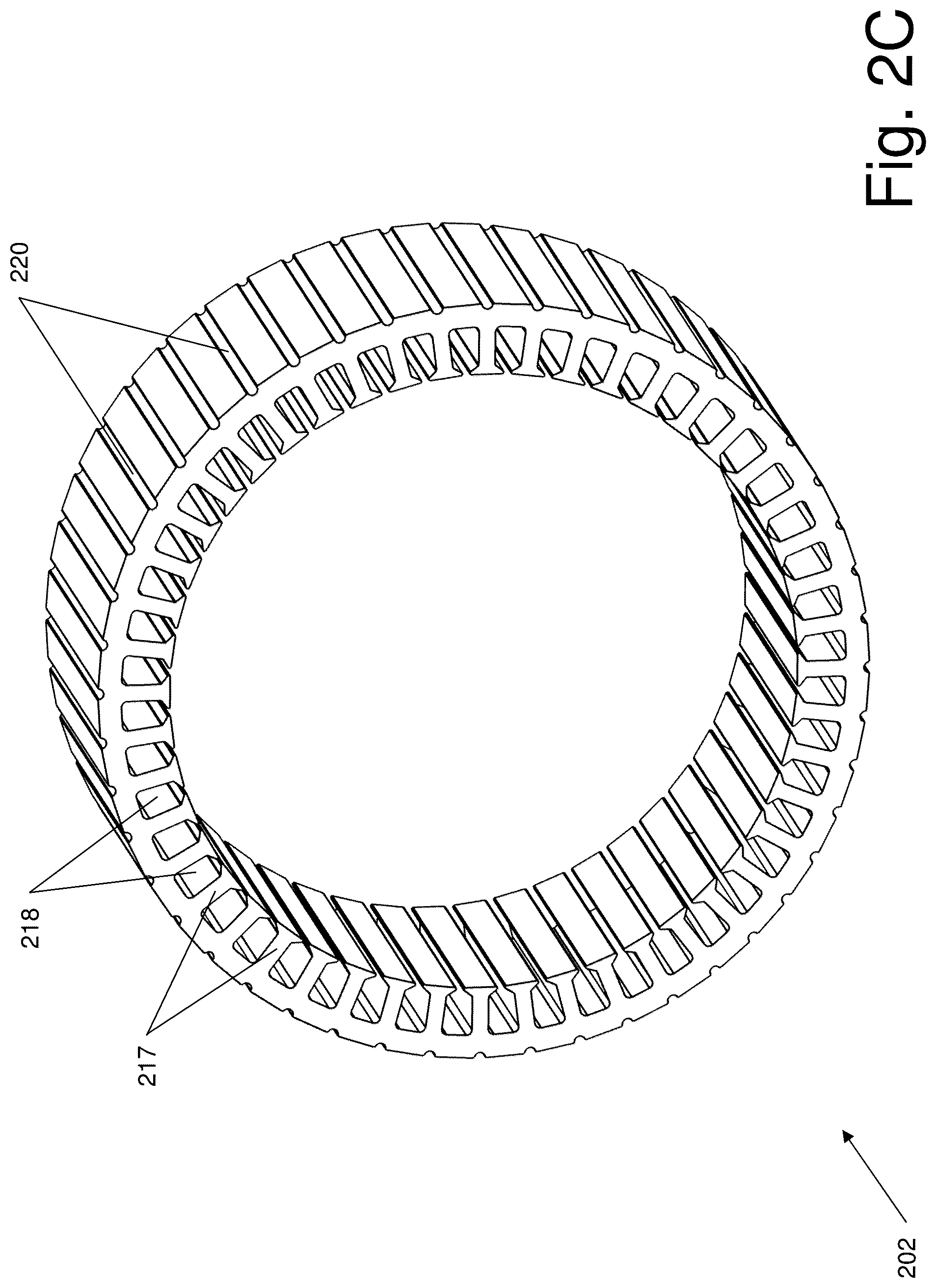 Patent US12316196 Figure 6 – Caseless electric motor with a stationary shaft for marine environments