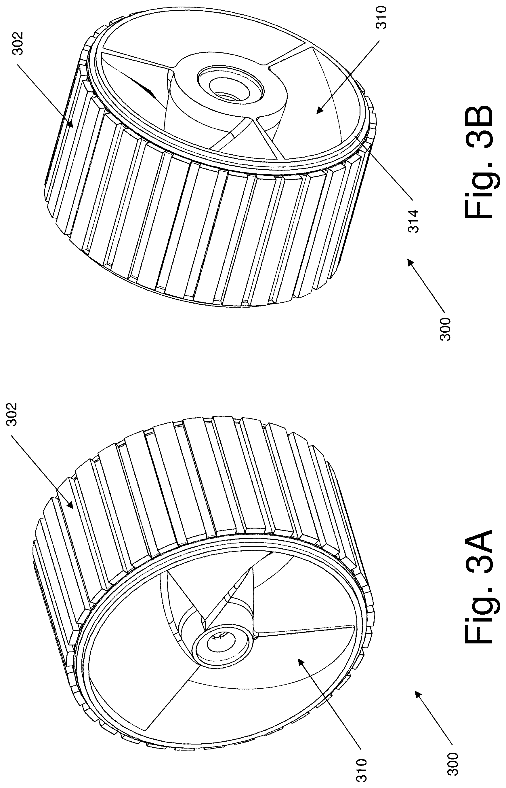 Patent US12316196 Figure 8 – Caseless electric motor with a stationary shaft for marine environments