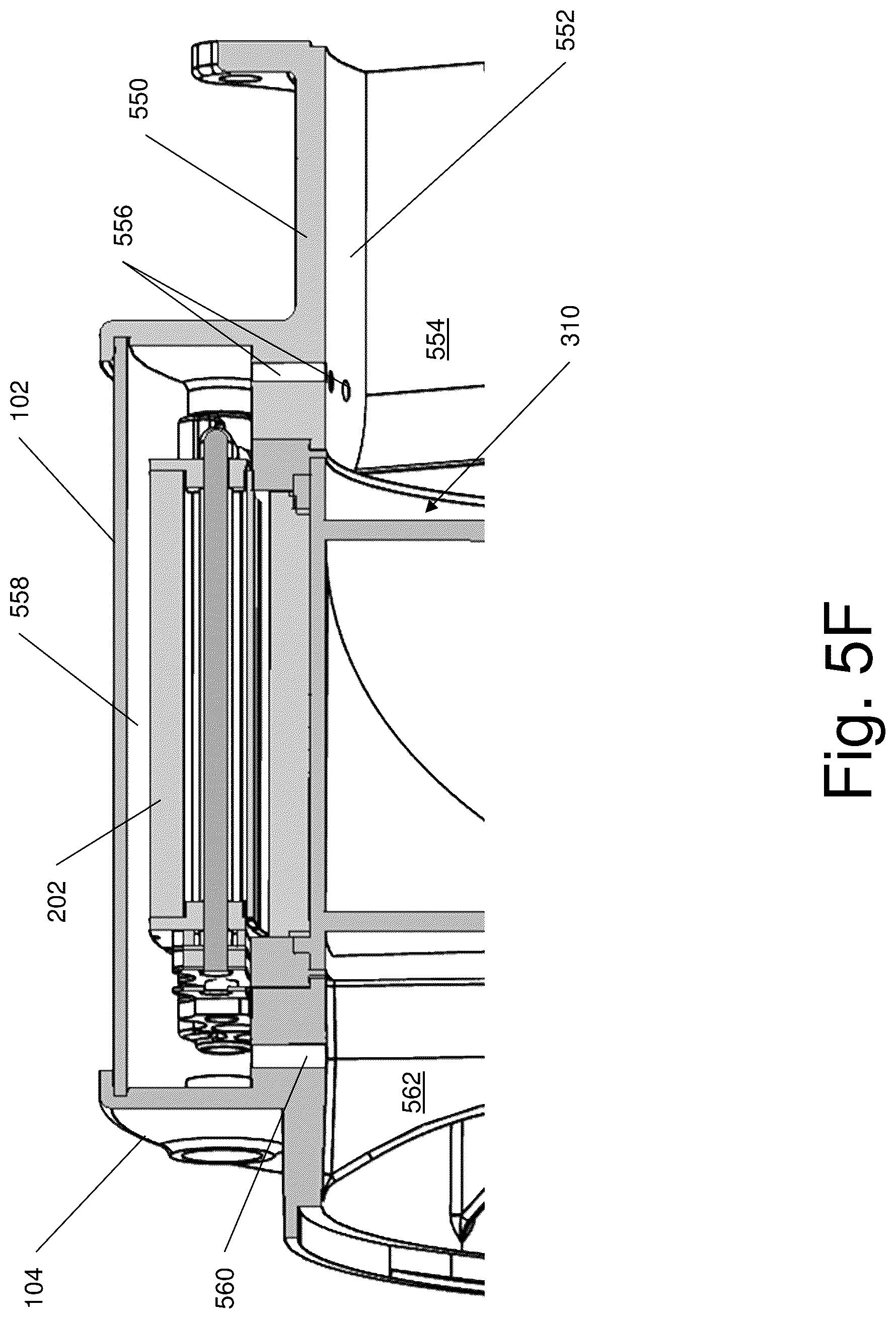 Patent US12316196 Figure 17 – Caseless electric motor with a stationary shaft for marine environments