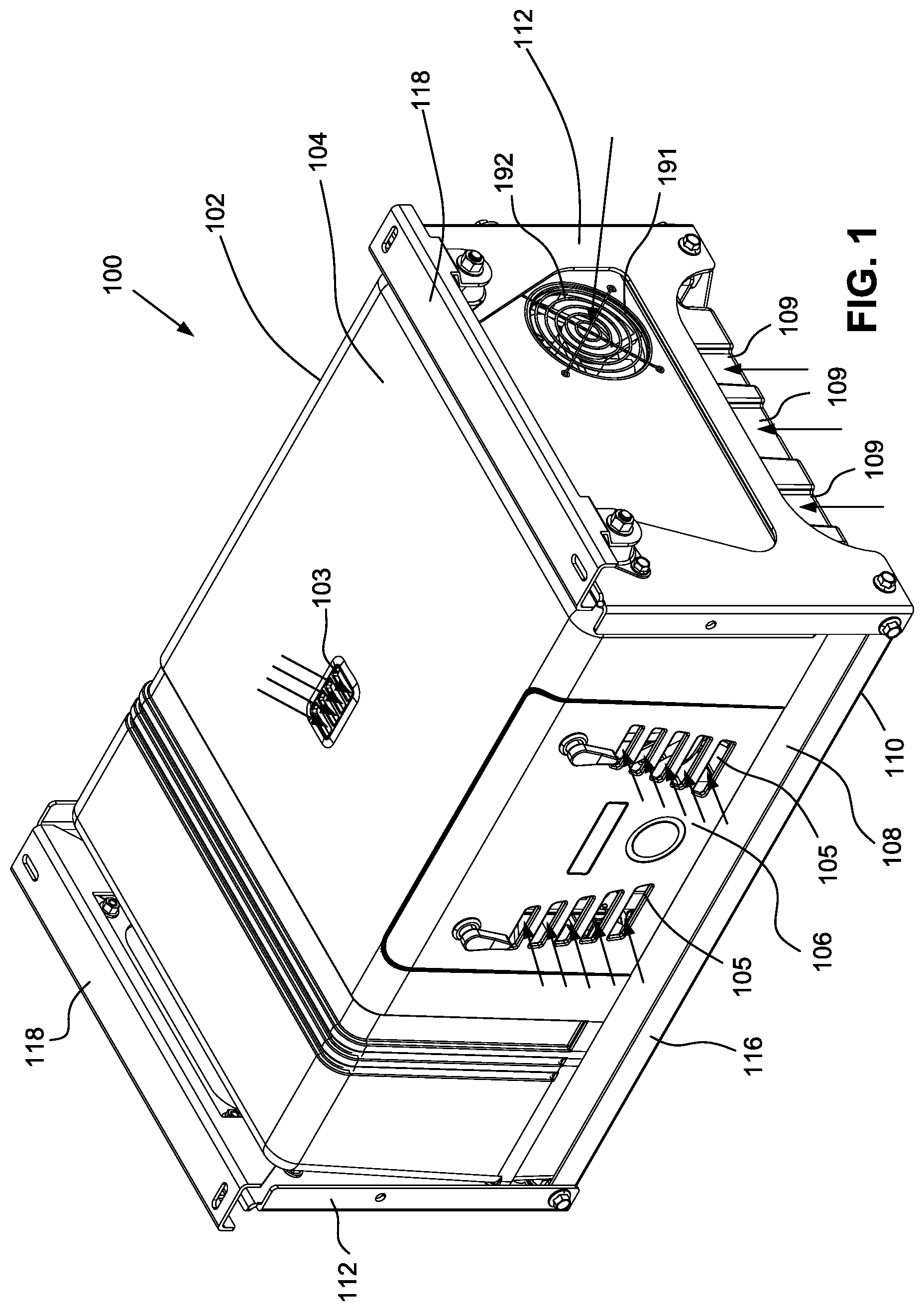 Patent US12316201 Figure 1 – Ventilation for electric generator system