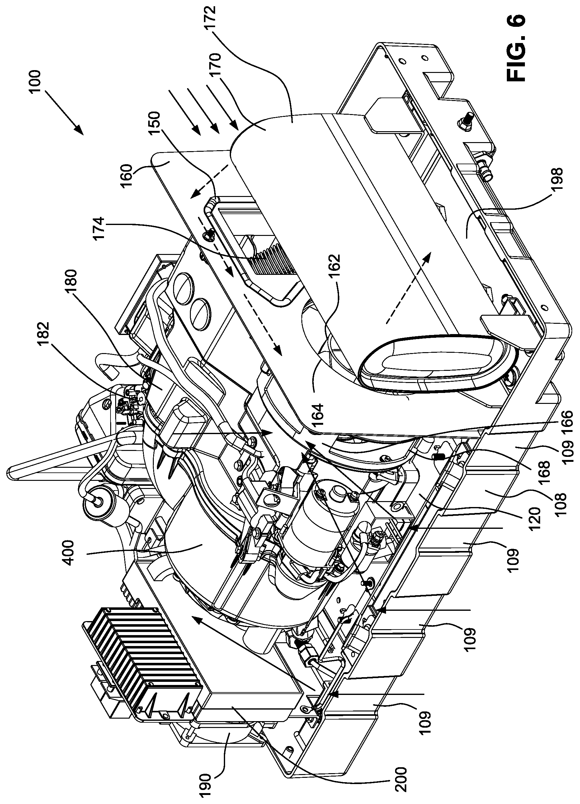 Patent US12316201 Figure 6 – Ventilation for electric generator system
