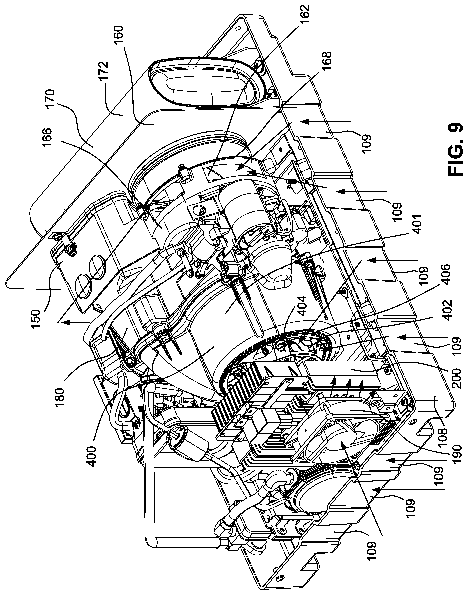 Patent US12316201 Figure 9 – Ventilation for electric generator system