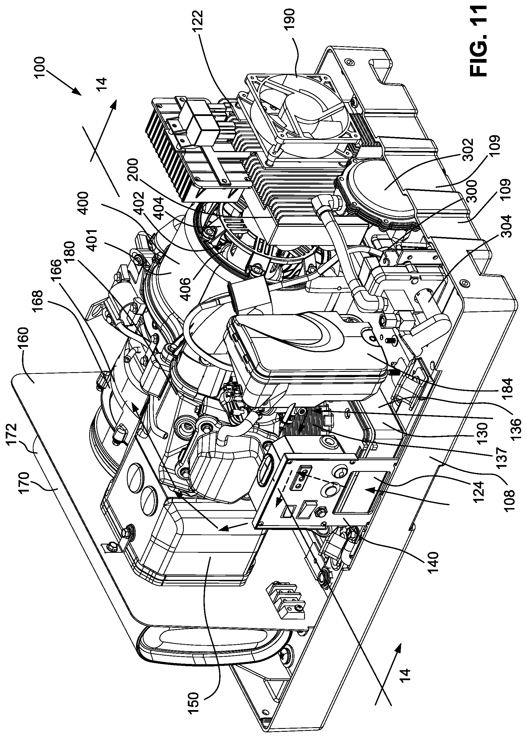 Patent US12316201 Figure 11 – Ventilation for electric generator system