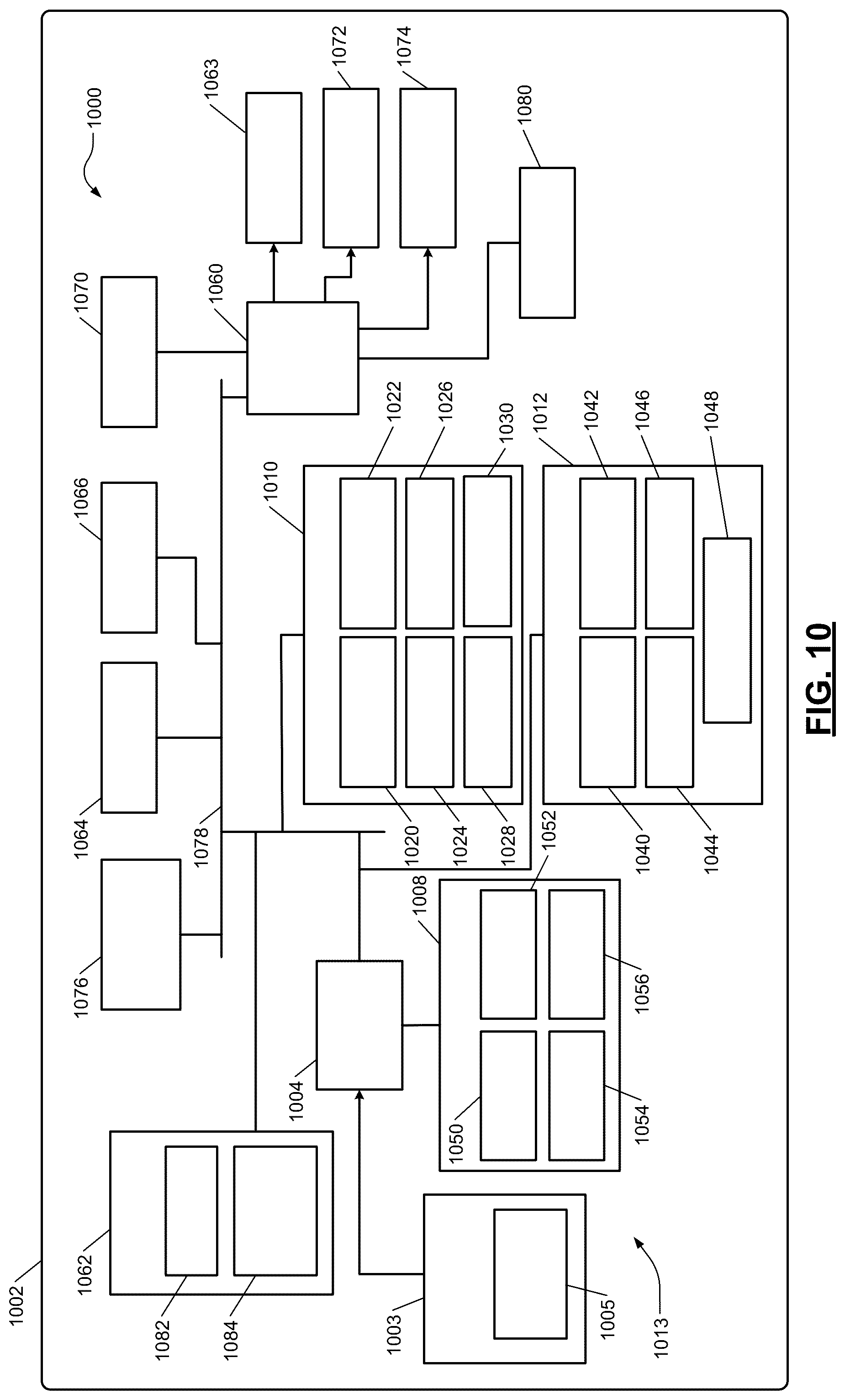 Patent US12316203 Figure 10 – Axial flux motor assemblies with integrated power electronics and double-sided cooling