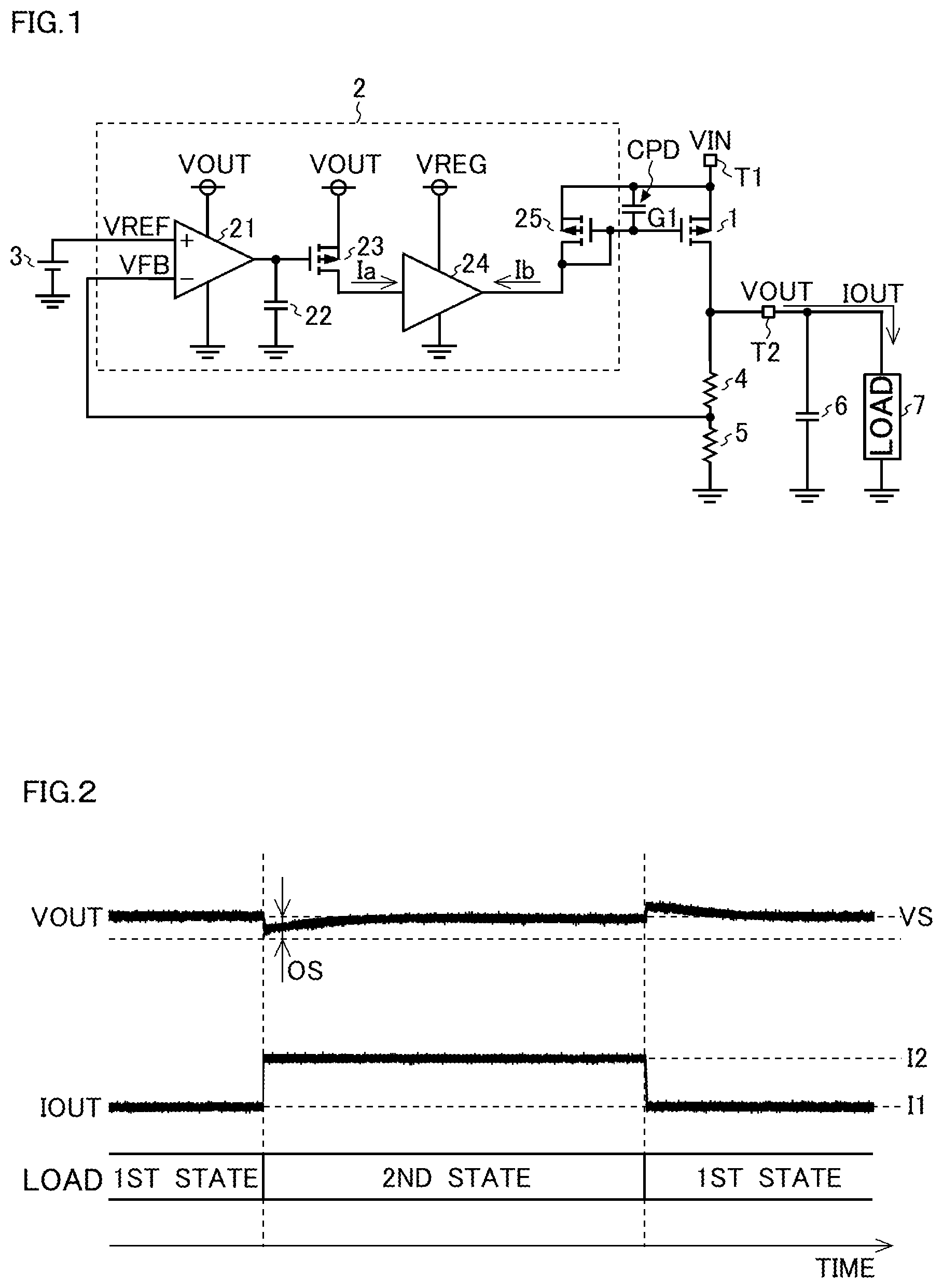 Patent US12316206 Figure 1 – Linear power supply circuit and source follower circuit