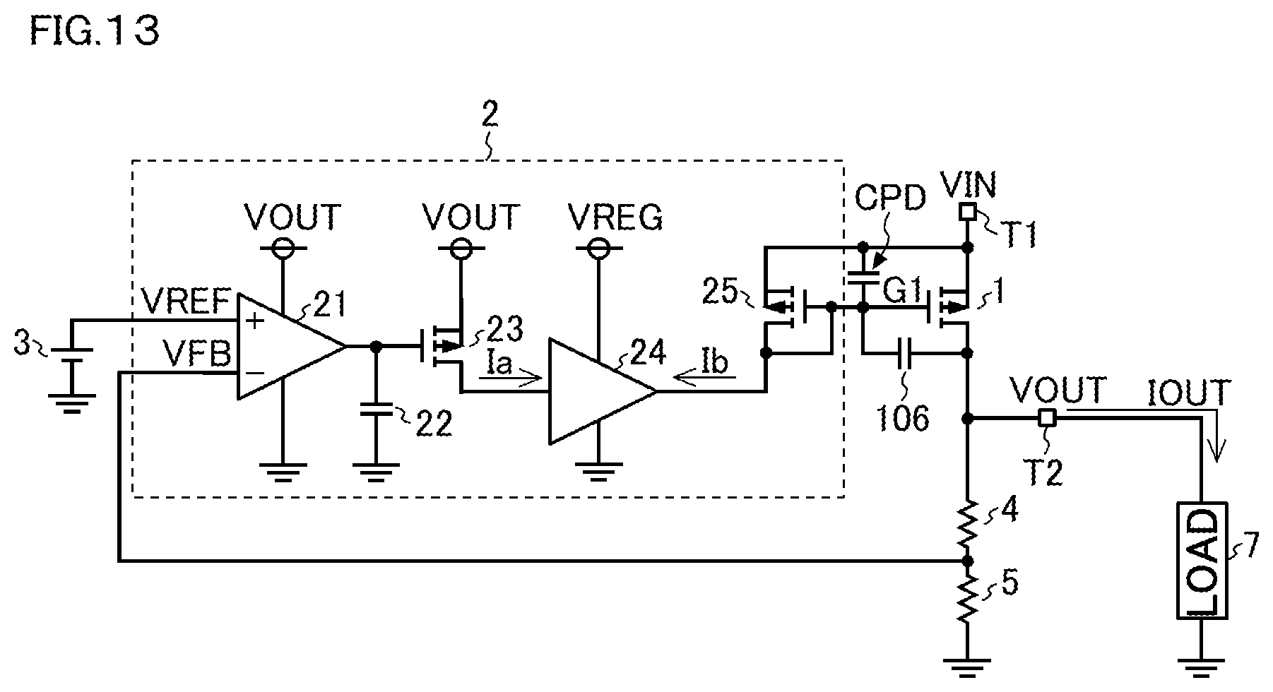 Patent US12316206 Figure 12 – Linear power supply circuit and source follower circuit