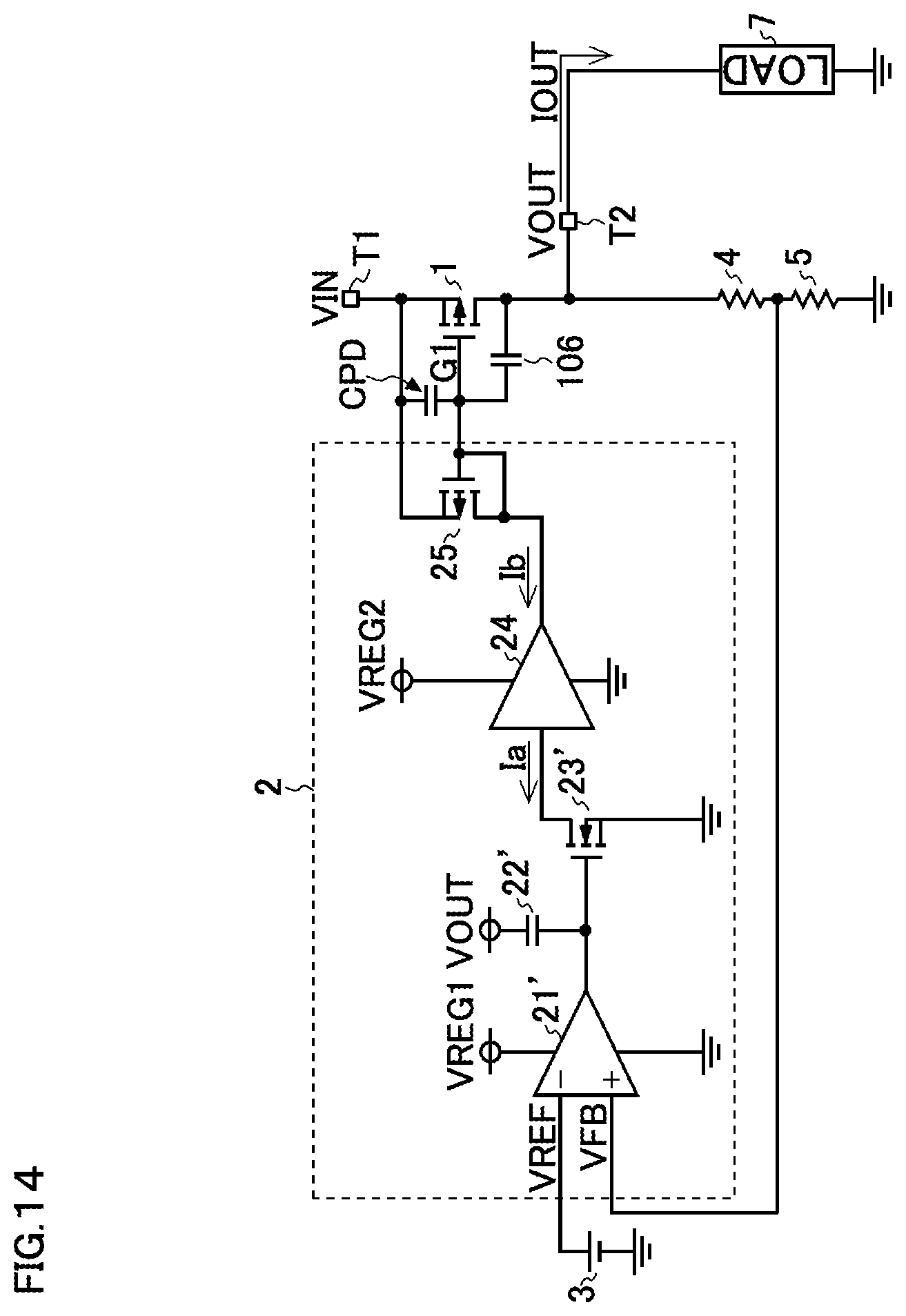 Patent US12316206 Figure 13 – Linear power supply circuit and source follower circuit