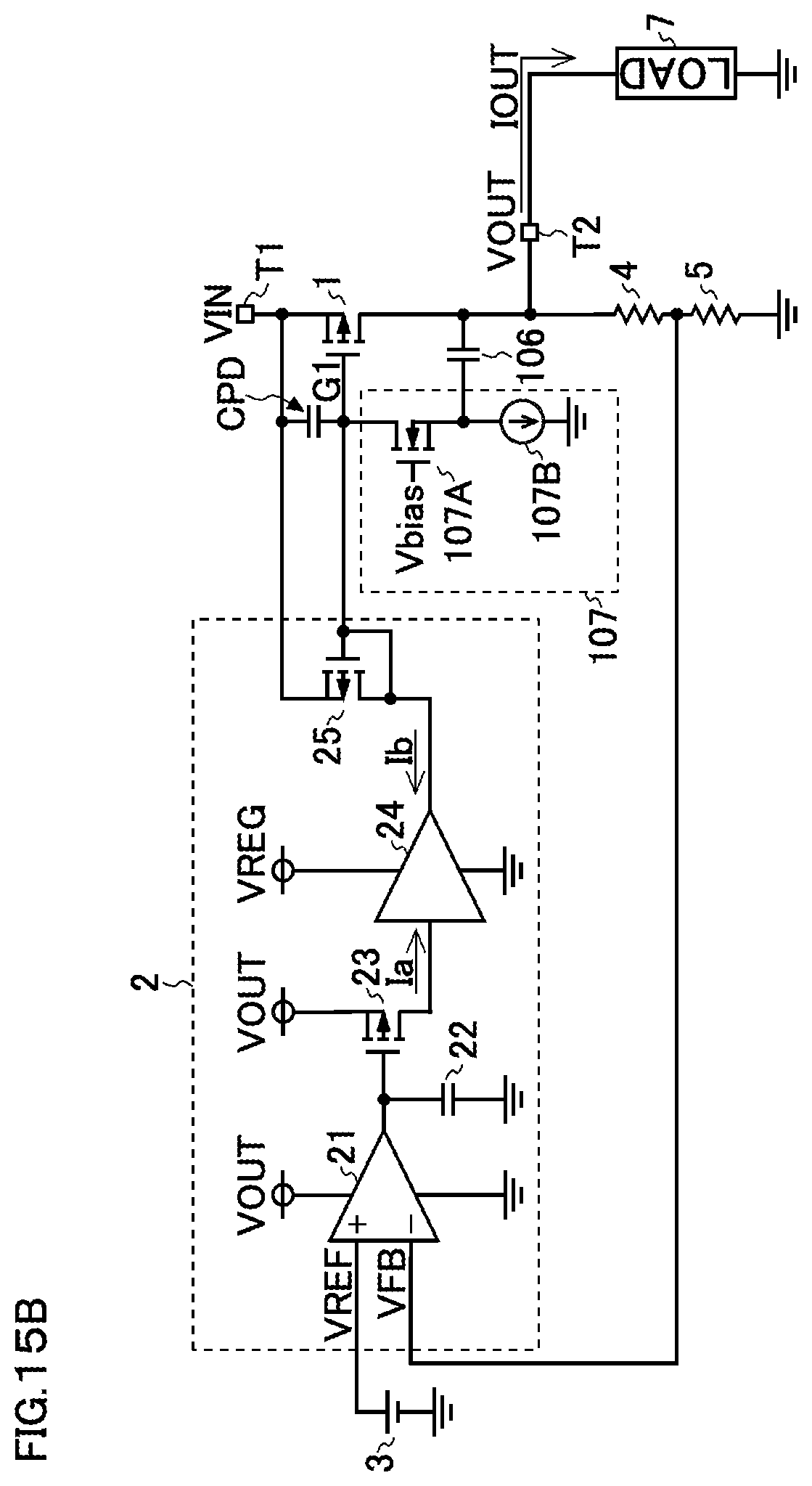 Patent US12316206 Figure 15 – Linear power supply circuit and source follower circuit