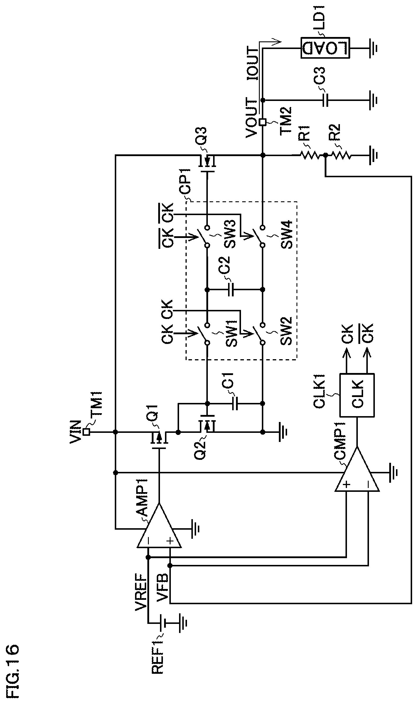 Patent US12316206 Figure 16 – Linear power supply circuit and source follower circuit