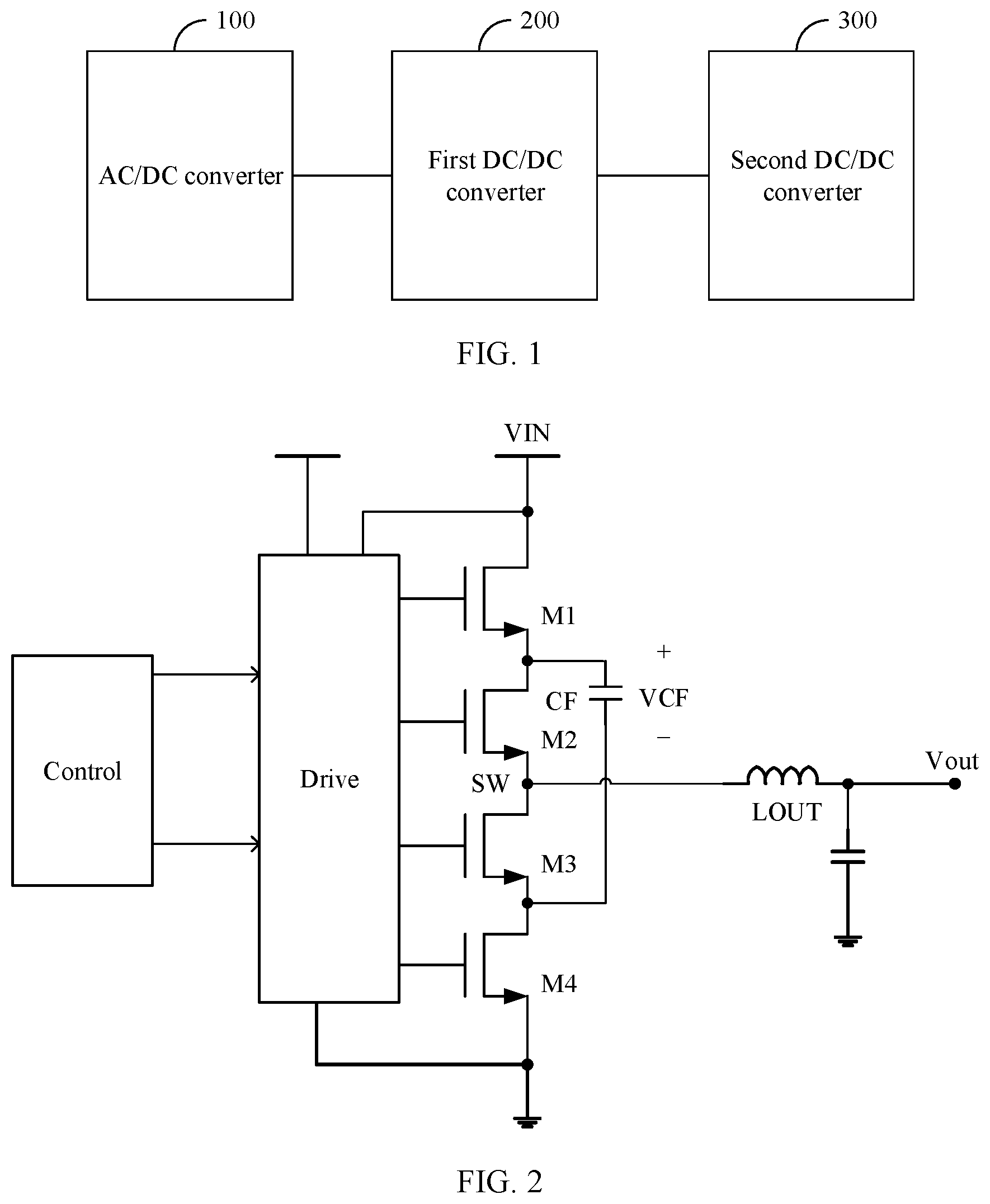 Patent US12316208 Figure 1 – Three-level direct current converter, power supply system, and chip