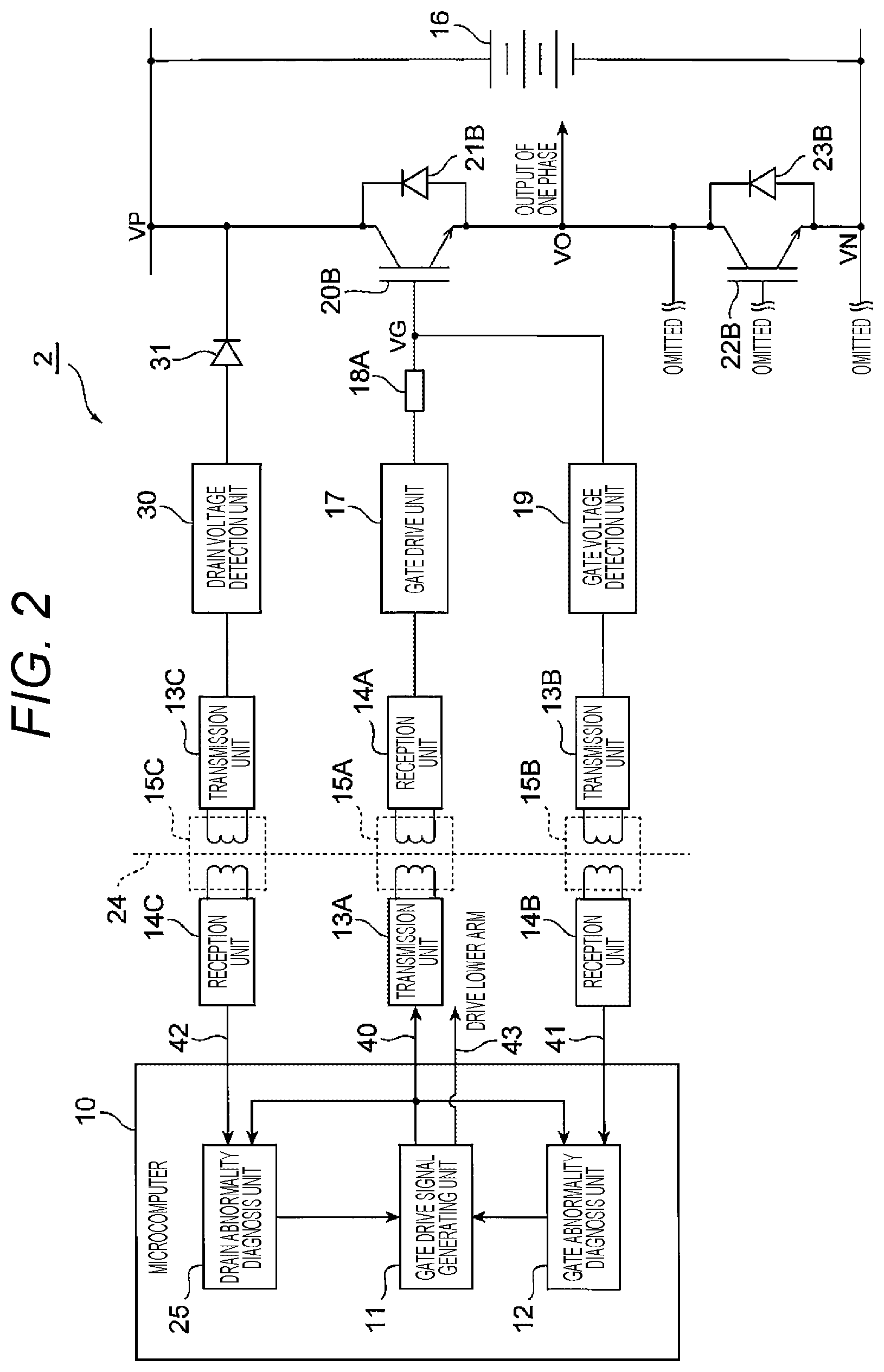 Patent US12316209 Figure 2 – Method and system for diagnosing abnormality of power device drive in inverter device
