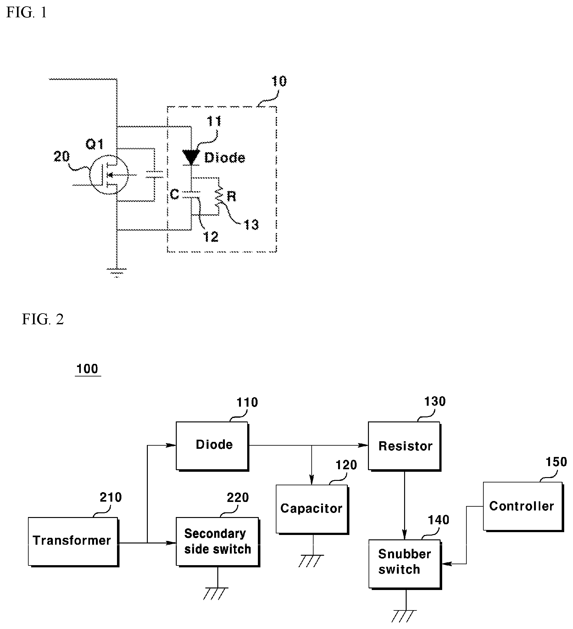 Patent US12316213 Figure 1 – Snubber circuit