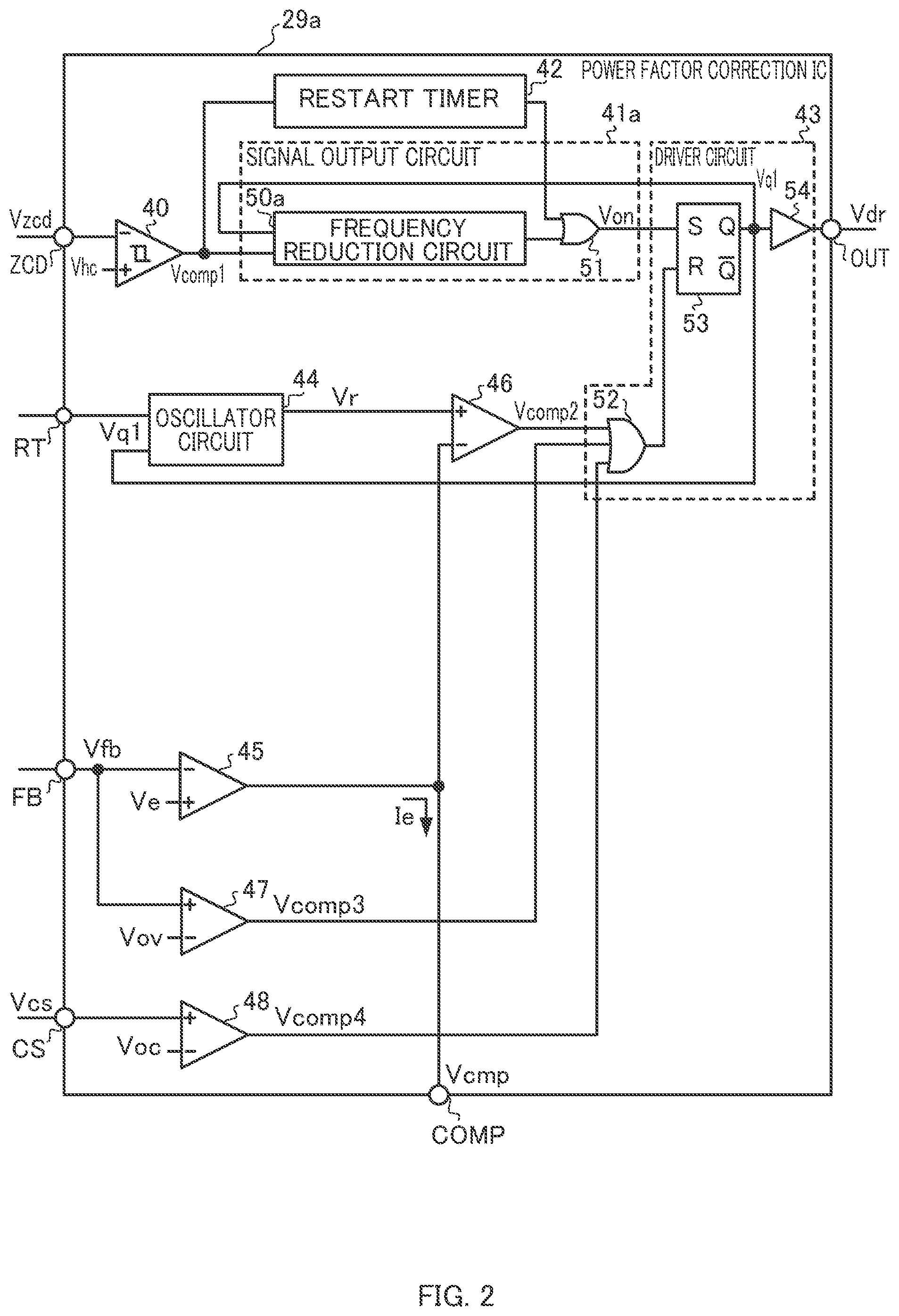 Patent US12316215 Figure 2 – Integrated circuit having amplitude-based switching control and power supply circuit containing the same
