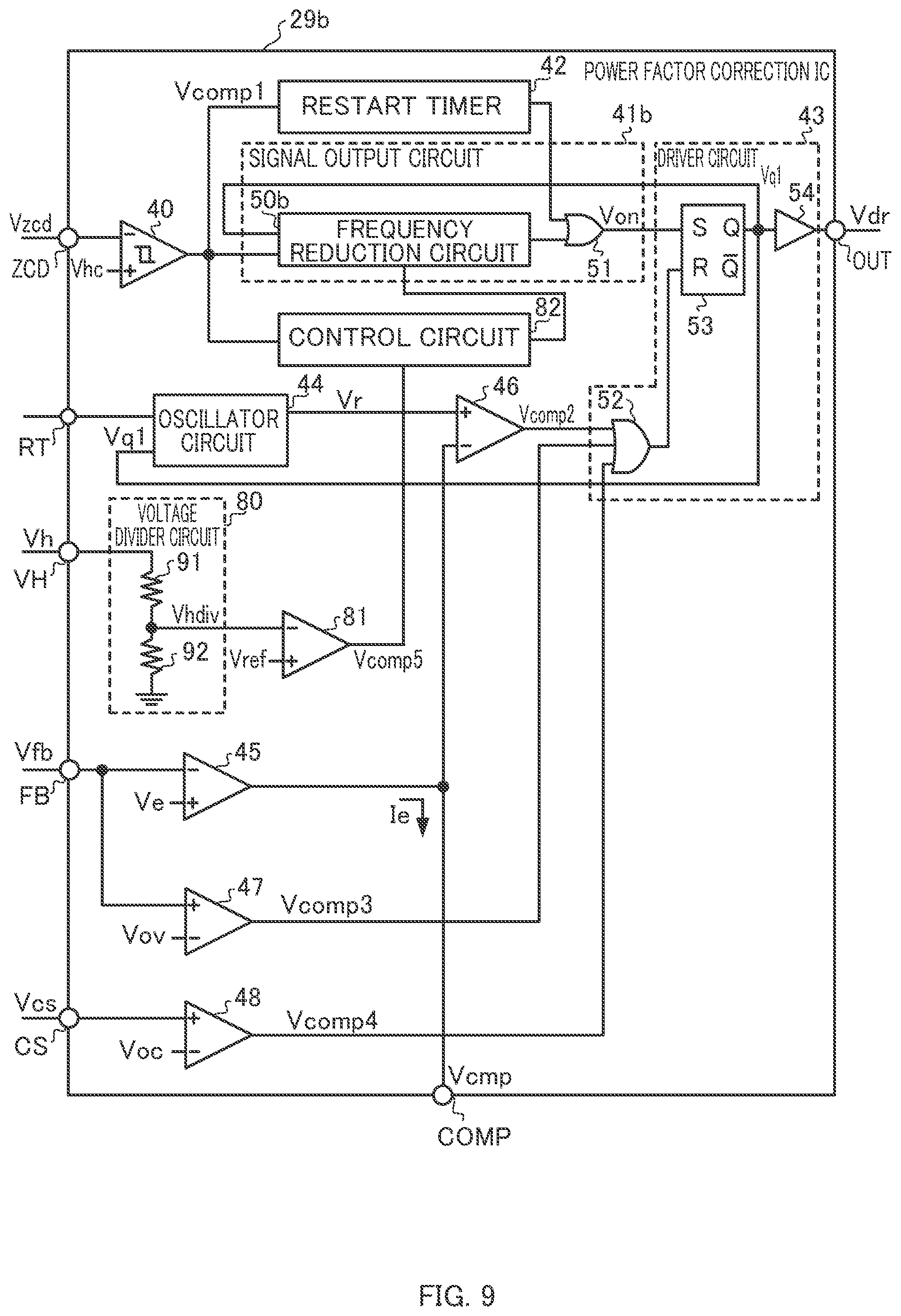 Patent US12316215 Figure 9 – Integrated circuit having amplitude-based switching control and power supply circuit containing the same
