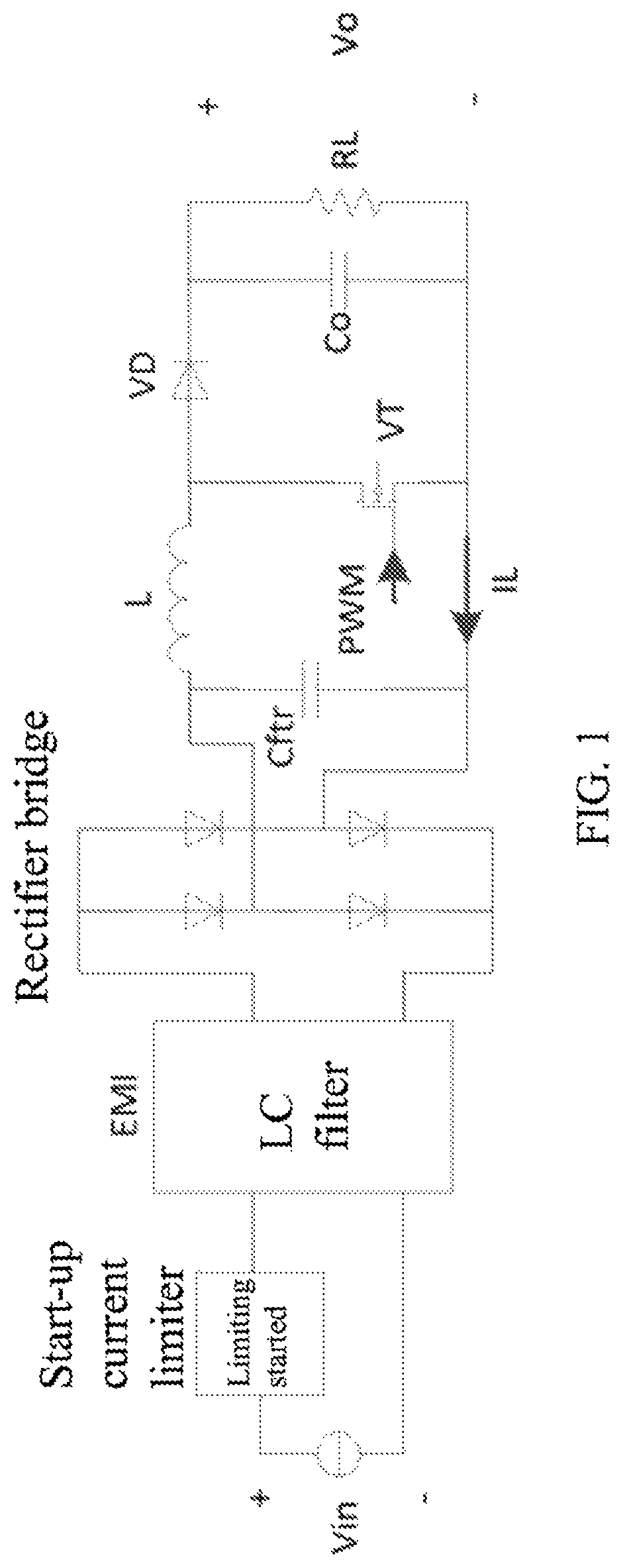 Patent US12316216 — APFC converter control method, APFC converter, and industrial power supply — Figure 1