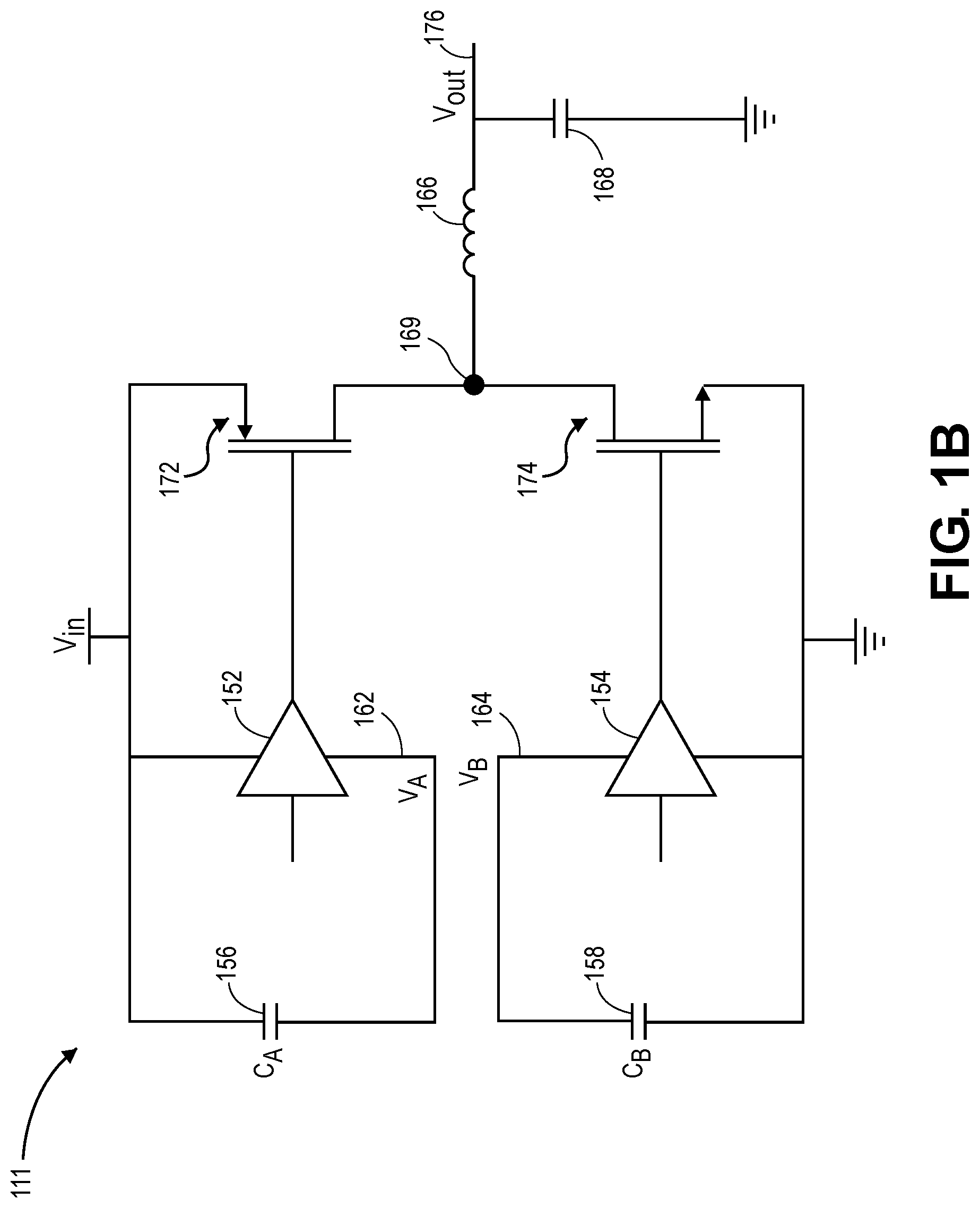 Patent US12316219 Figure 2 – Switched capacitor recirculating converter circuits