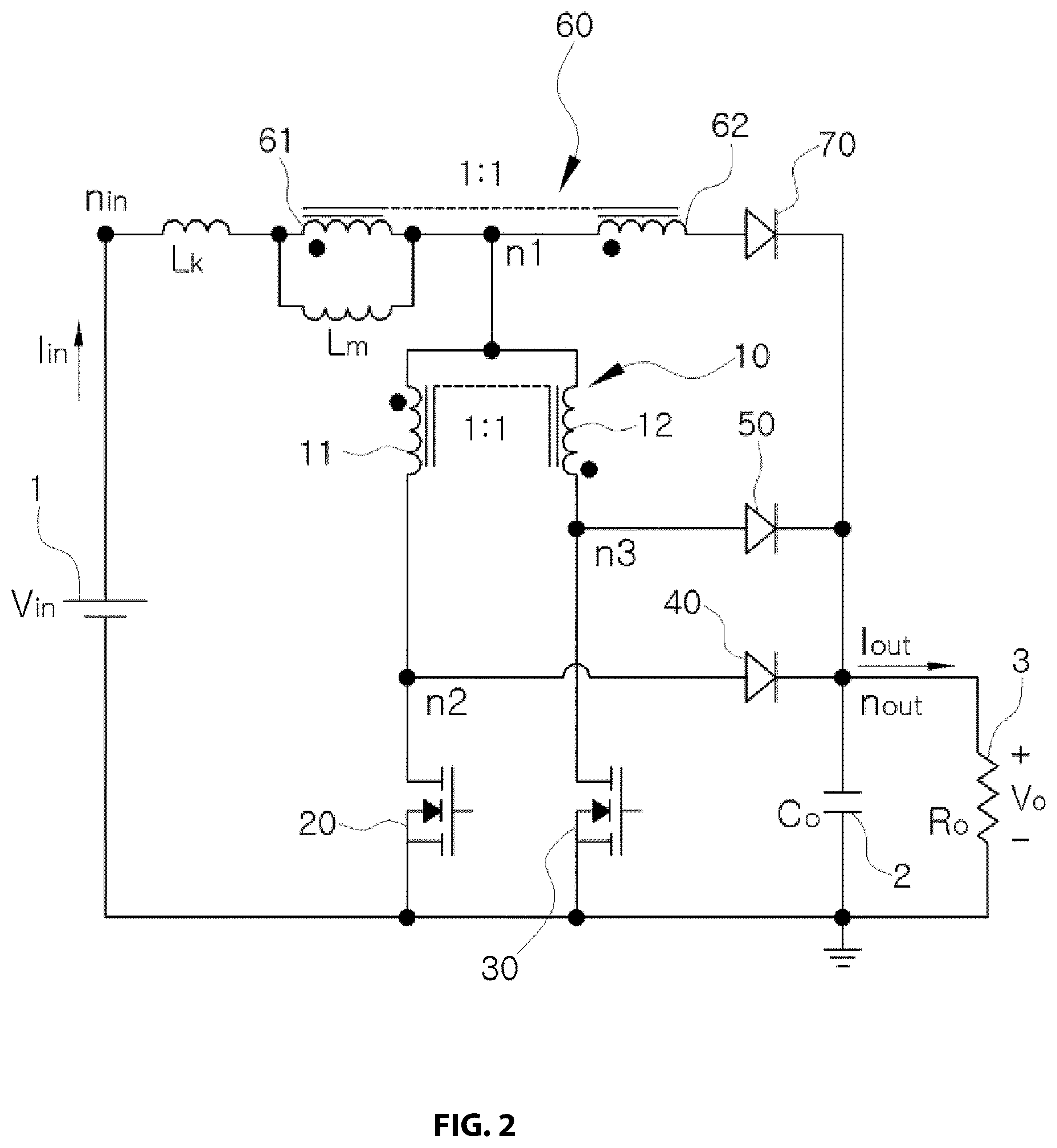 Patent US12316222 Figure 2 – DC-DC conversion device having coupling inductor