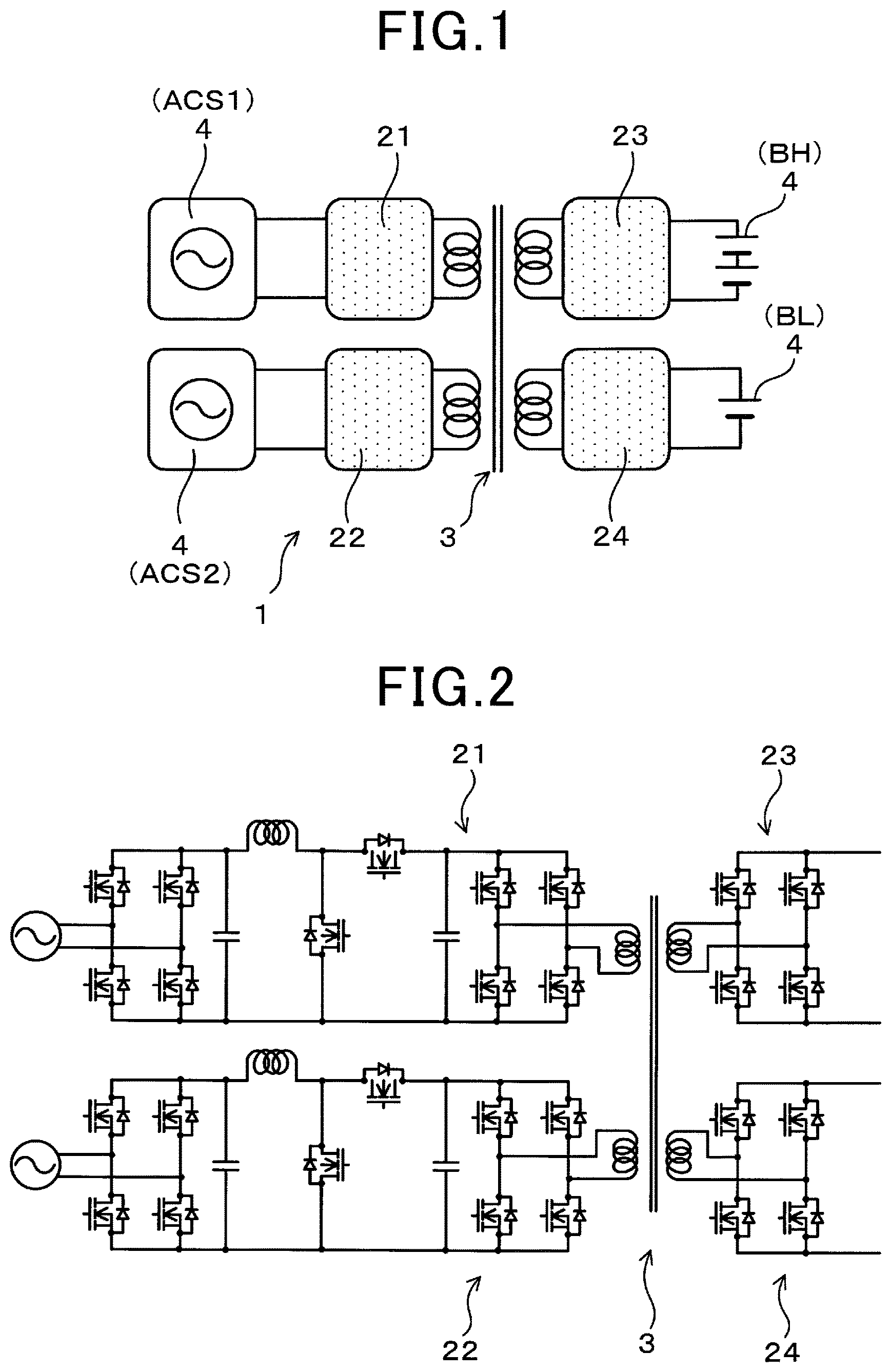 Patent US12316226 — Power converter for enabling simultaneous transmission of power between multiple voltage parts — Figure 1
