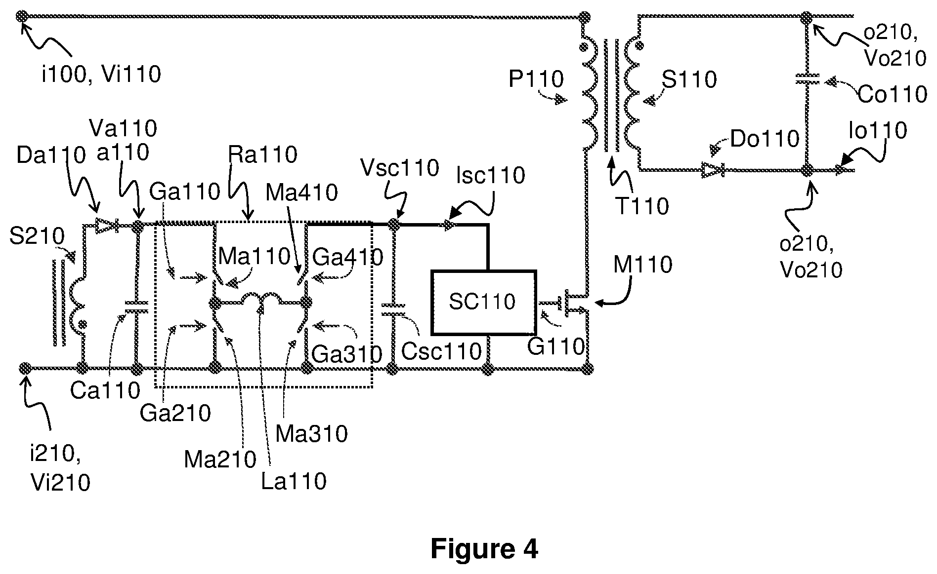 Patent US12316228 Figure 4 – Power switching apparatus and power supplies