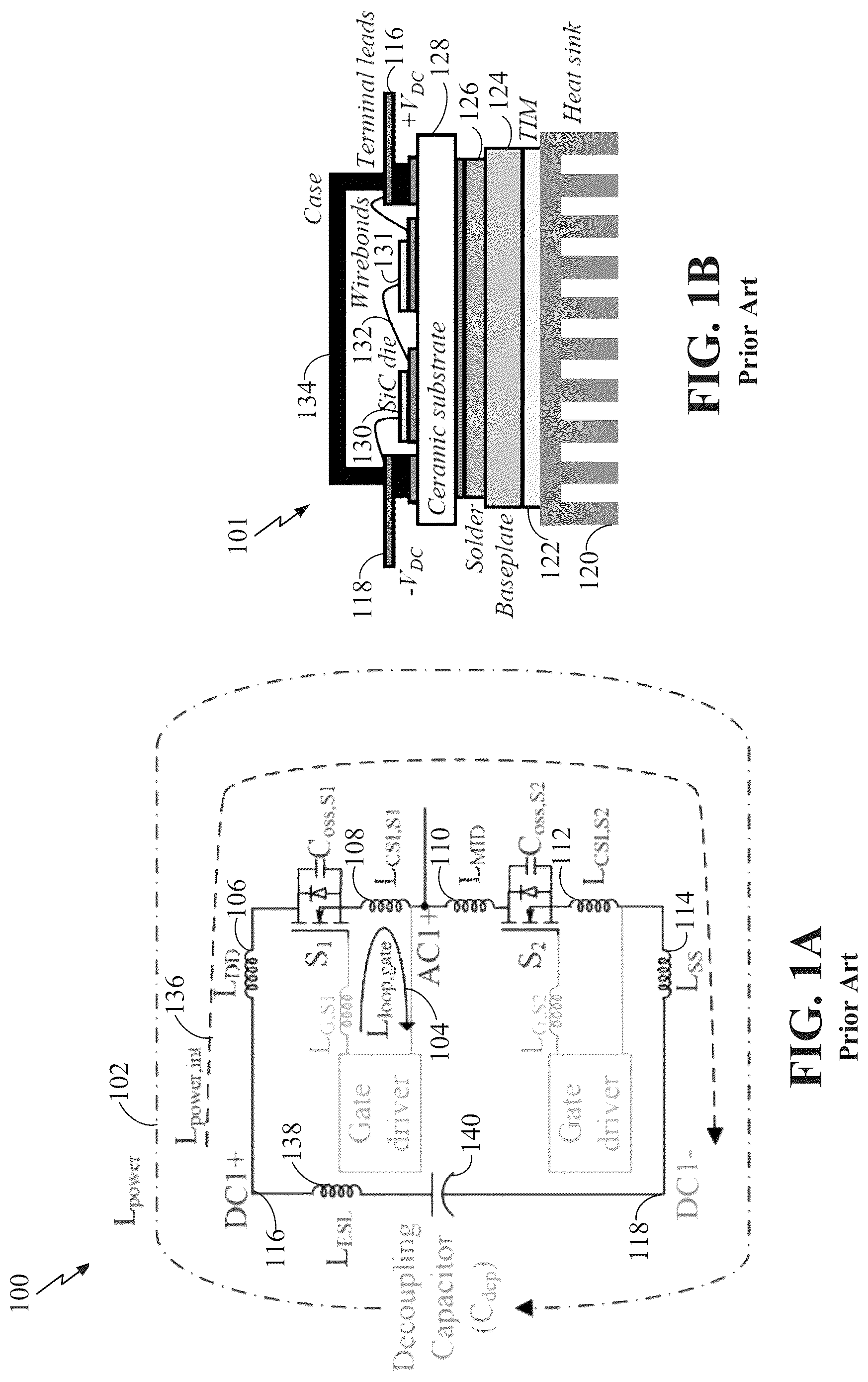 Patent US12316231 Figure 1 – Monolithic half-bridge die