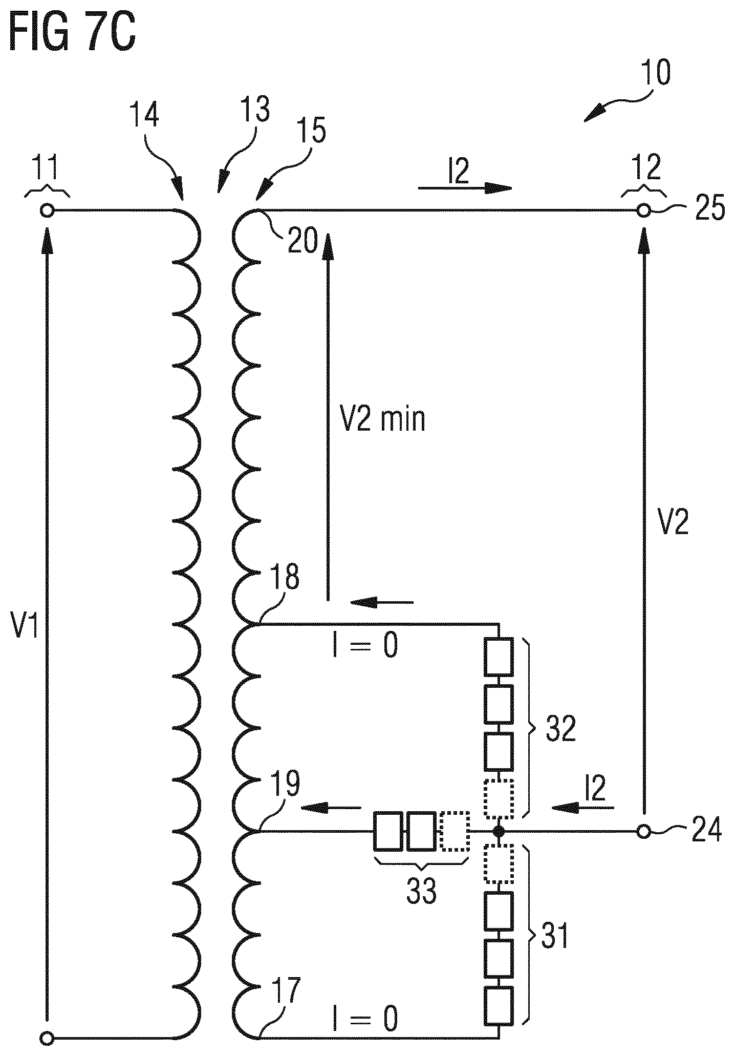 Patent US12316235 Figure 7 – Transformer arrangement and method for voltage conversion including a transformer and a converter coupling