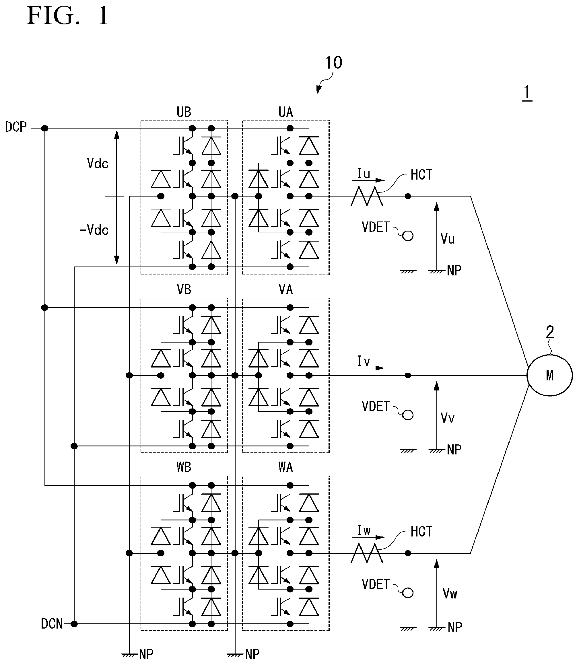 Patent US12316243 Figure 1 – Power converter and failure analysis method