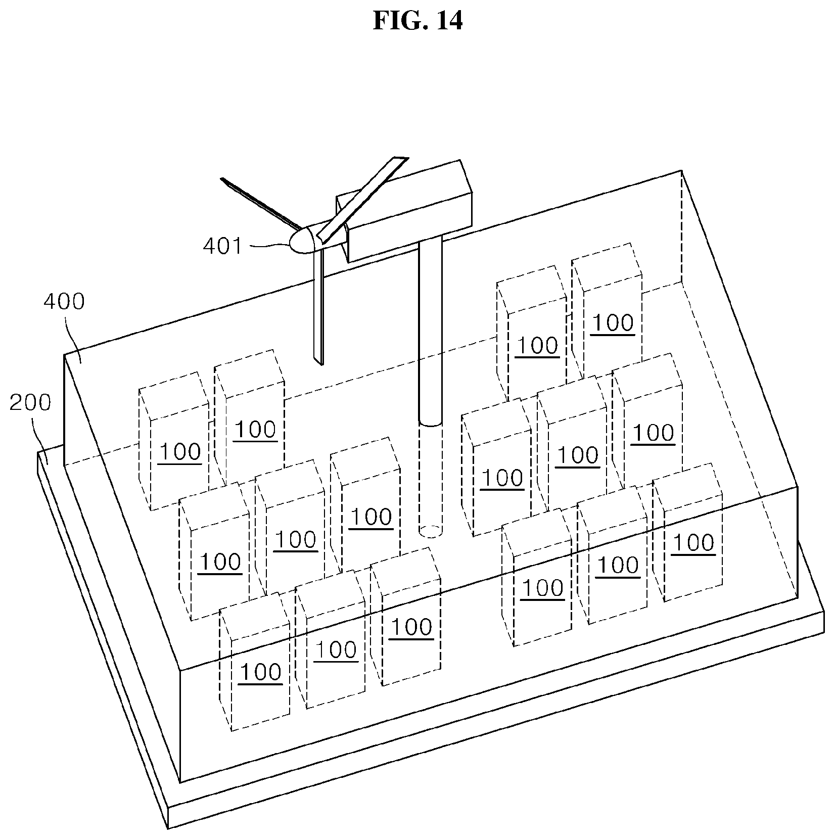 Patent US12316248 Figure 14 – Wind power generator using piezoelectric element