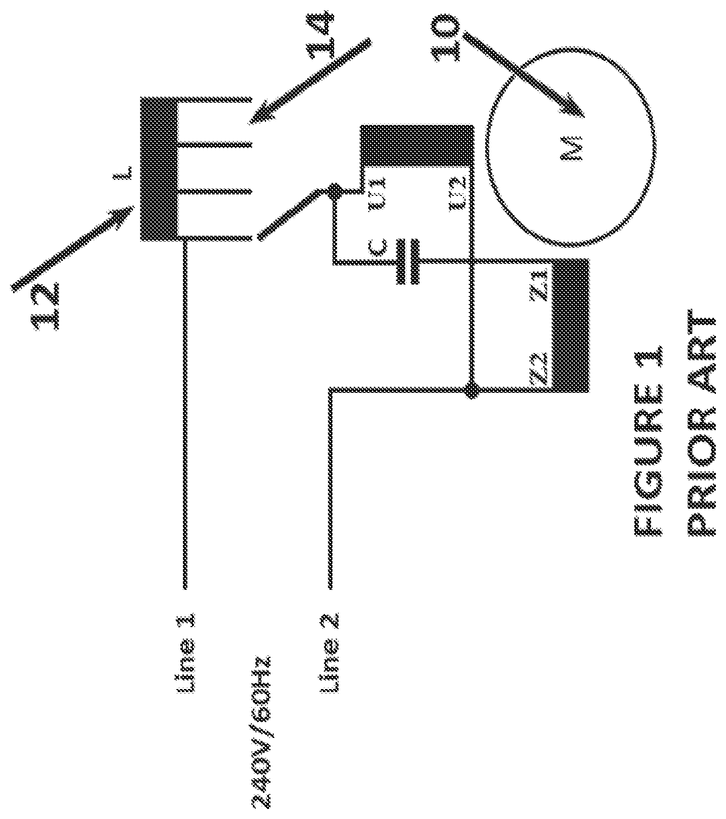 Patent US12316251 Figure 1 – Variable-speed drive for single-phase asynchronous motors