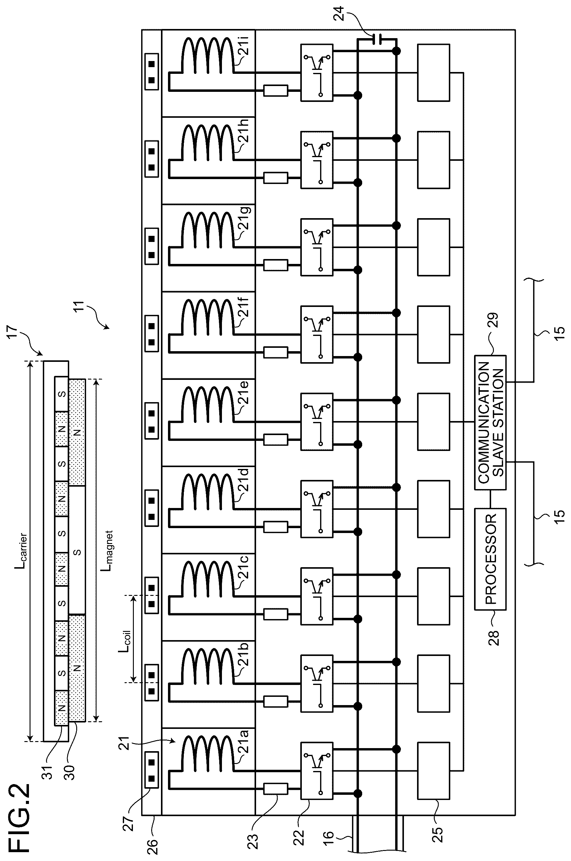 Patent US12316255 Figure 2 – Conveyance system