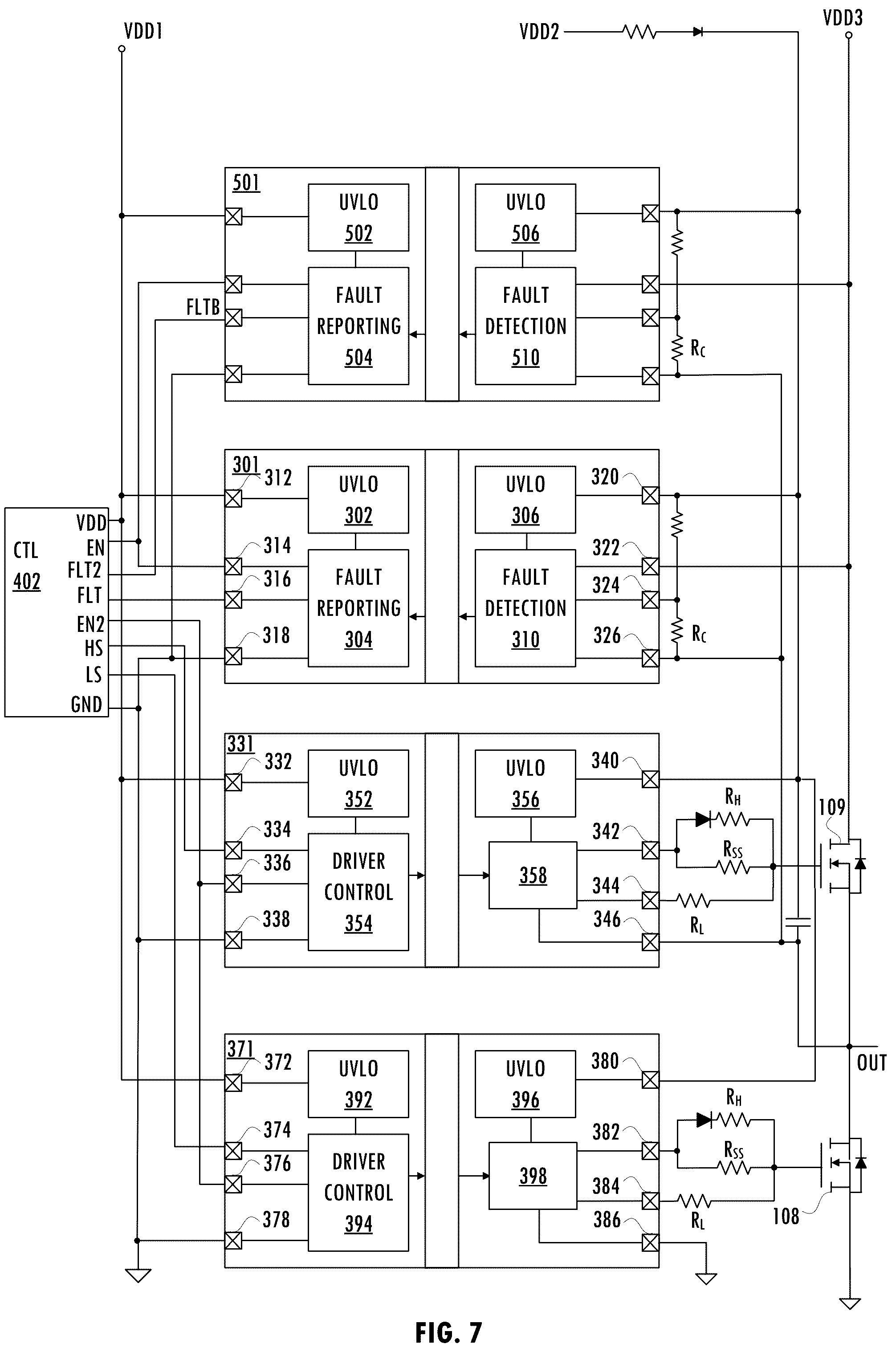 Patent US12316256 Figure 6 – Flexible fault detection