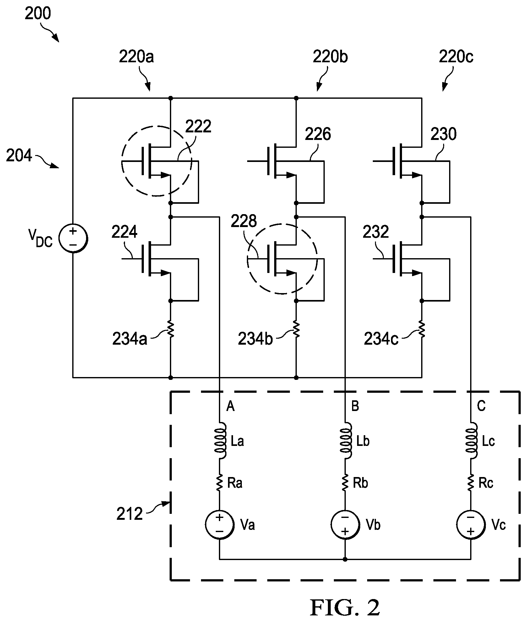 Patent US12316259 Figure 2 – Fast deceleration of PMSM and BLDC motors using recirculation braking