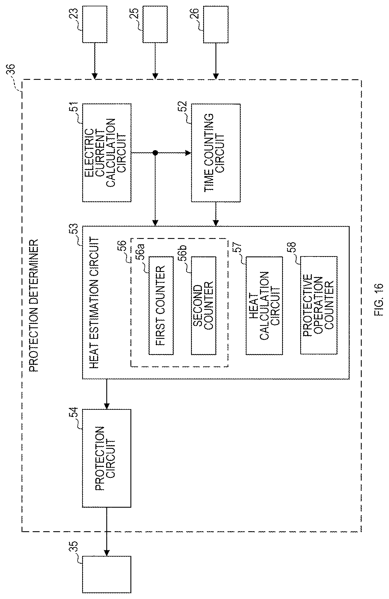 Patent US12316262 Figure 16 – Technique for protecting motor in electric work machine from over temperature