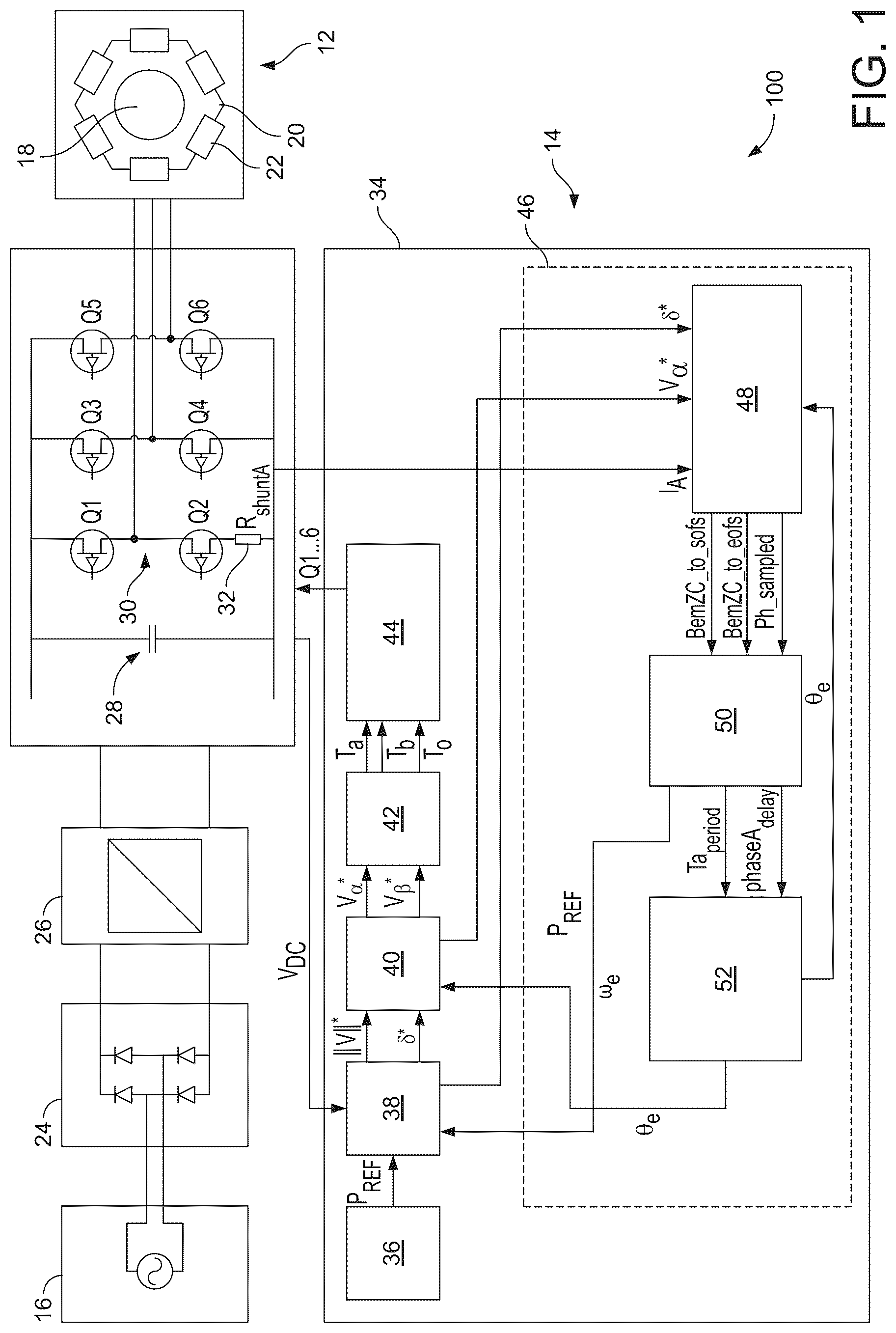 Patent US12316265 Figure 1 – Method of determining a position of a rotor of a brushless permanent magnet motor