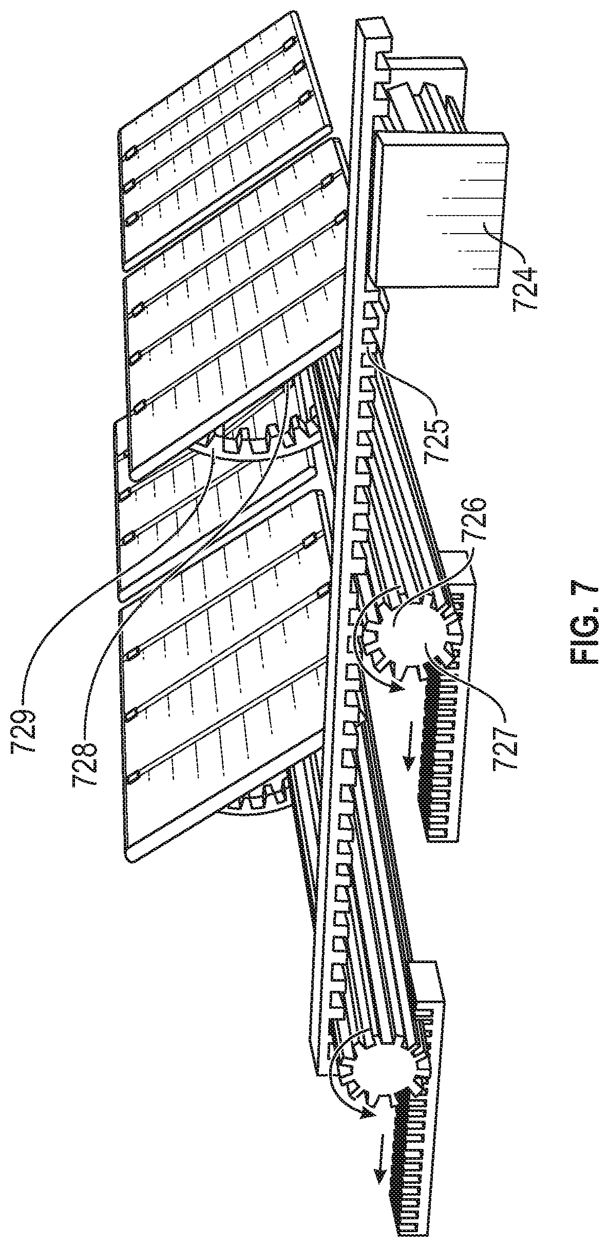 Patent US12316269 Figure 7 – Rocking solar panel sun tracking mounting system