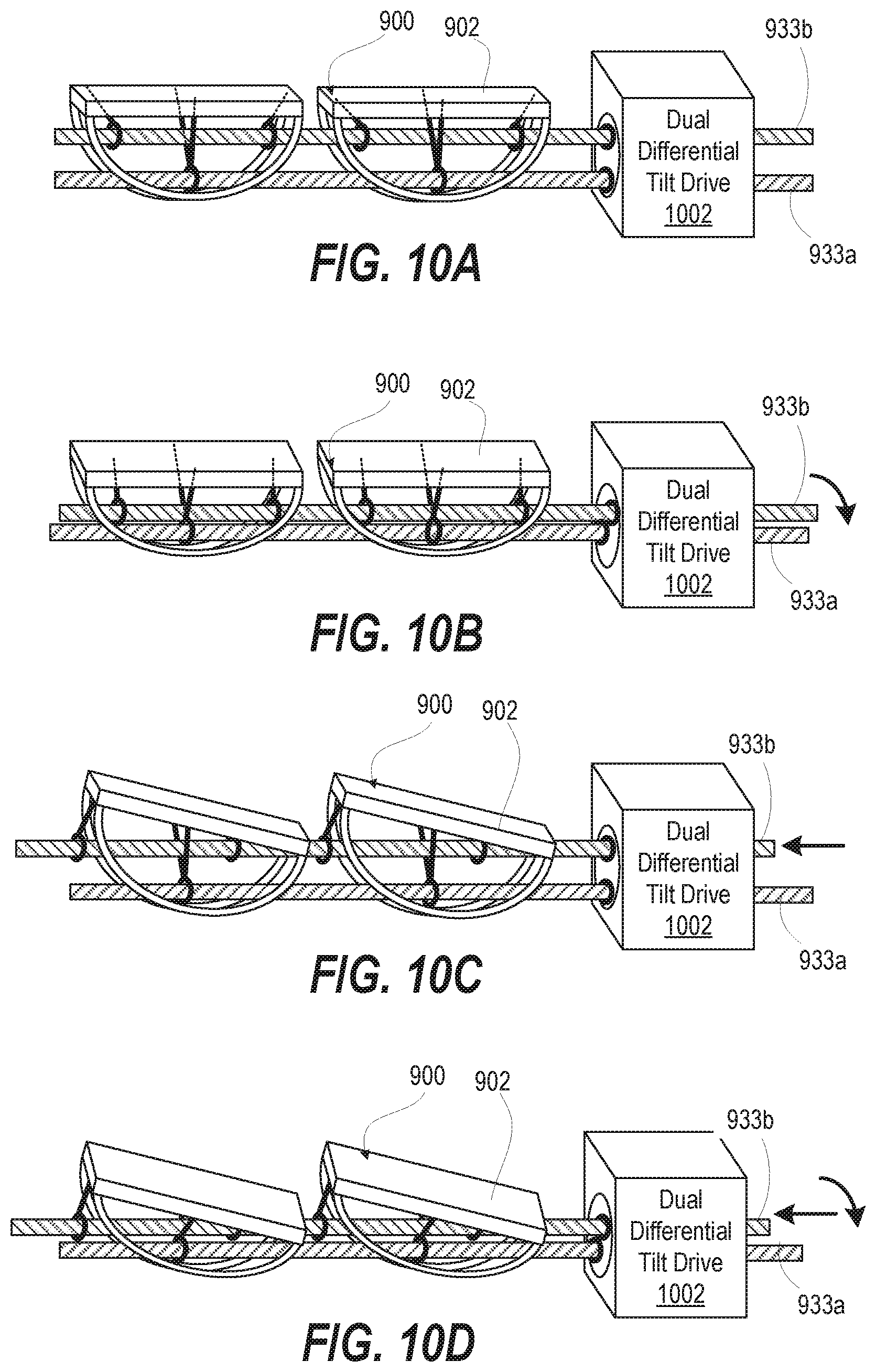 Patent US12316269 Figure 9 – Rocking solar panel sun tracking mounting system