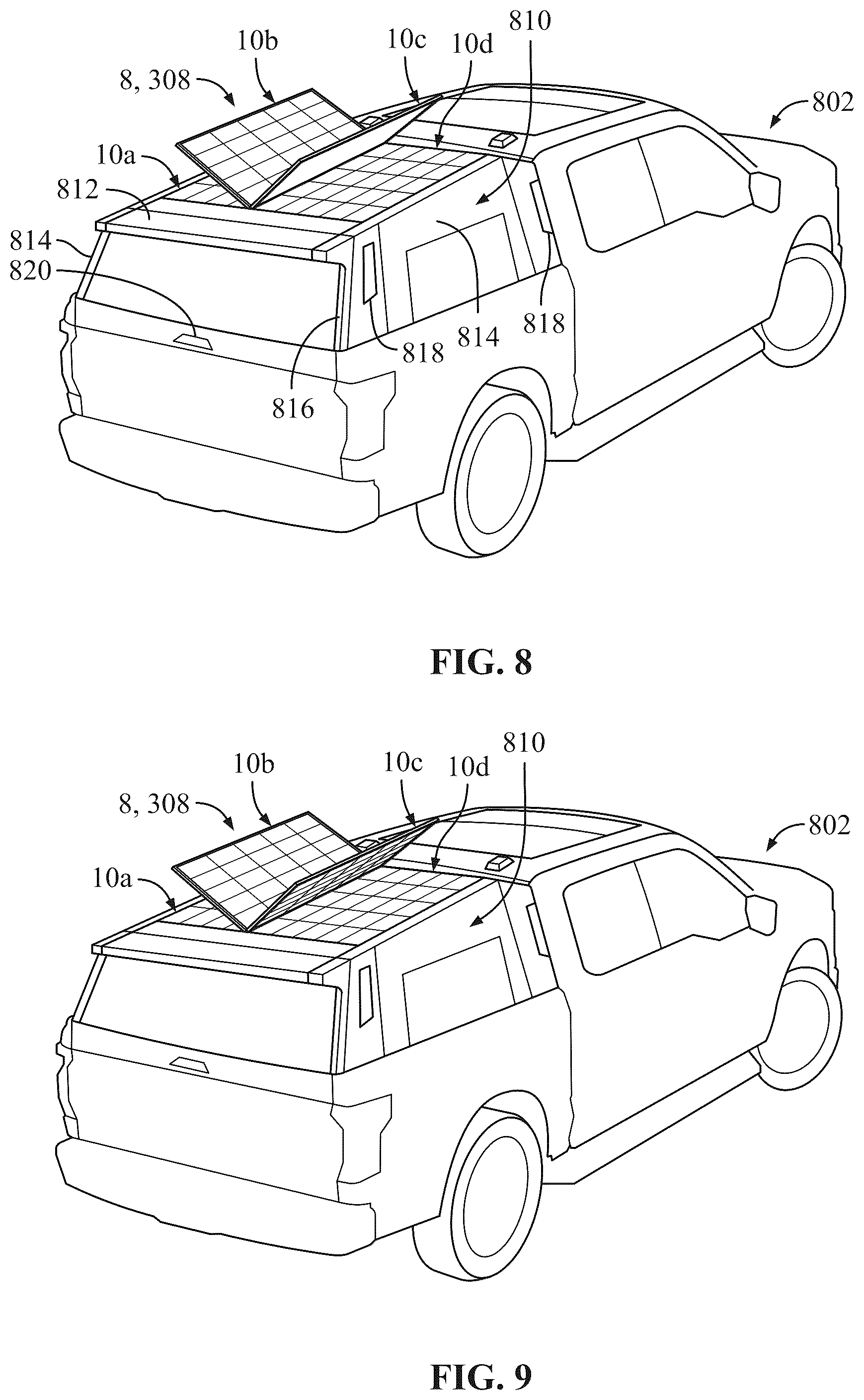 Patent US12316272 Figure 5 – Solar panel pillar