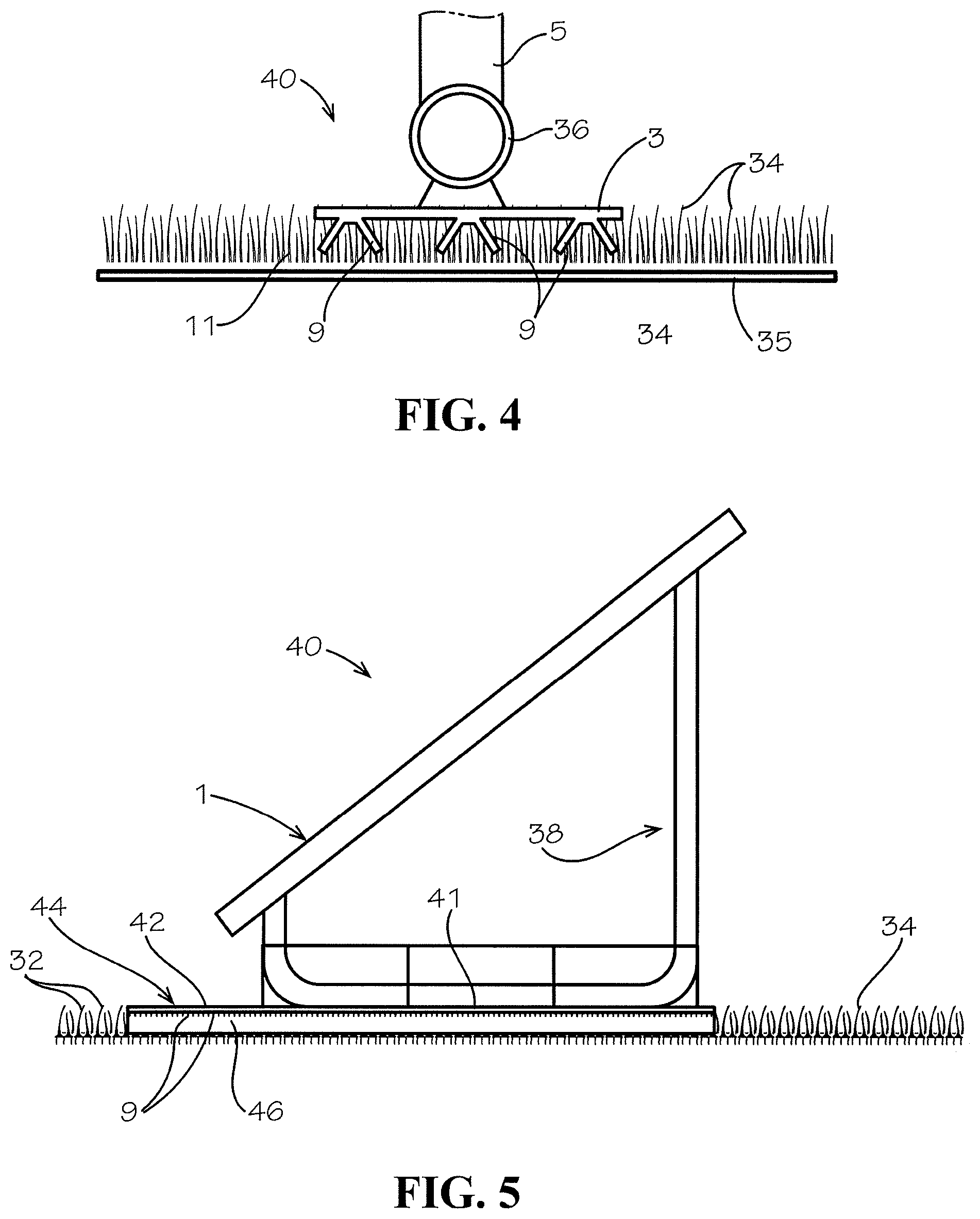 Patent US12316273 Figure 4 – Solar energy system for use with tufted geosynthetics