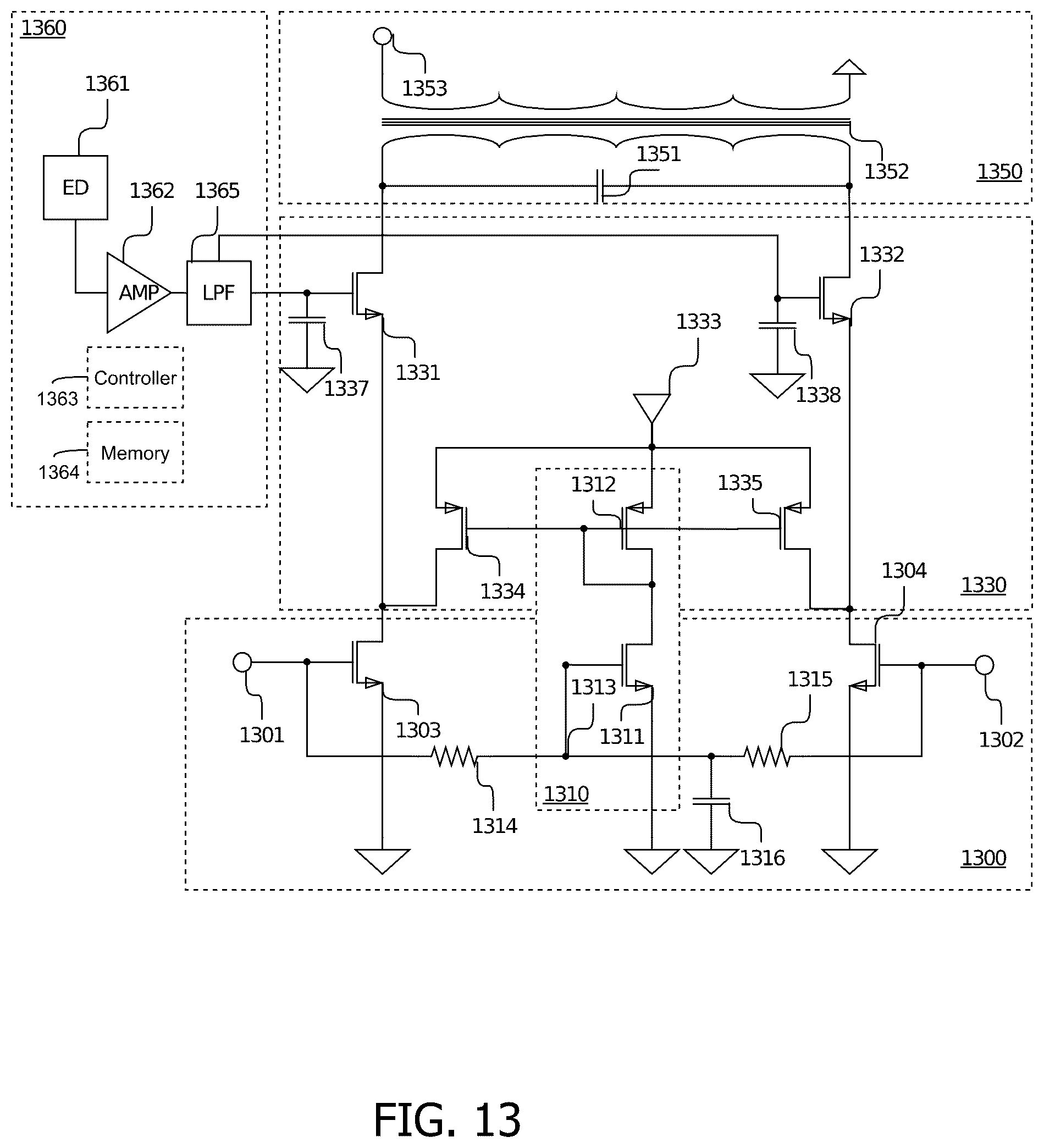 Patent US12316279 Figure 11 – Amplifier circuit with an envelope enhancement
