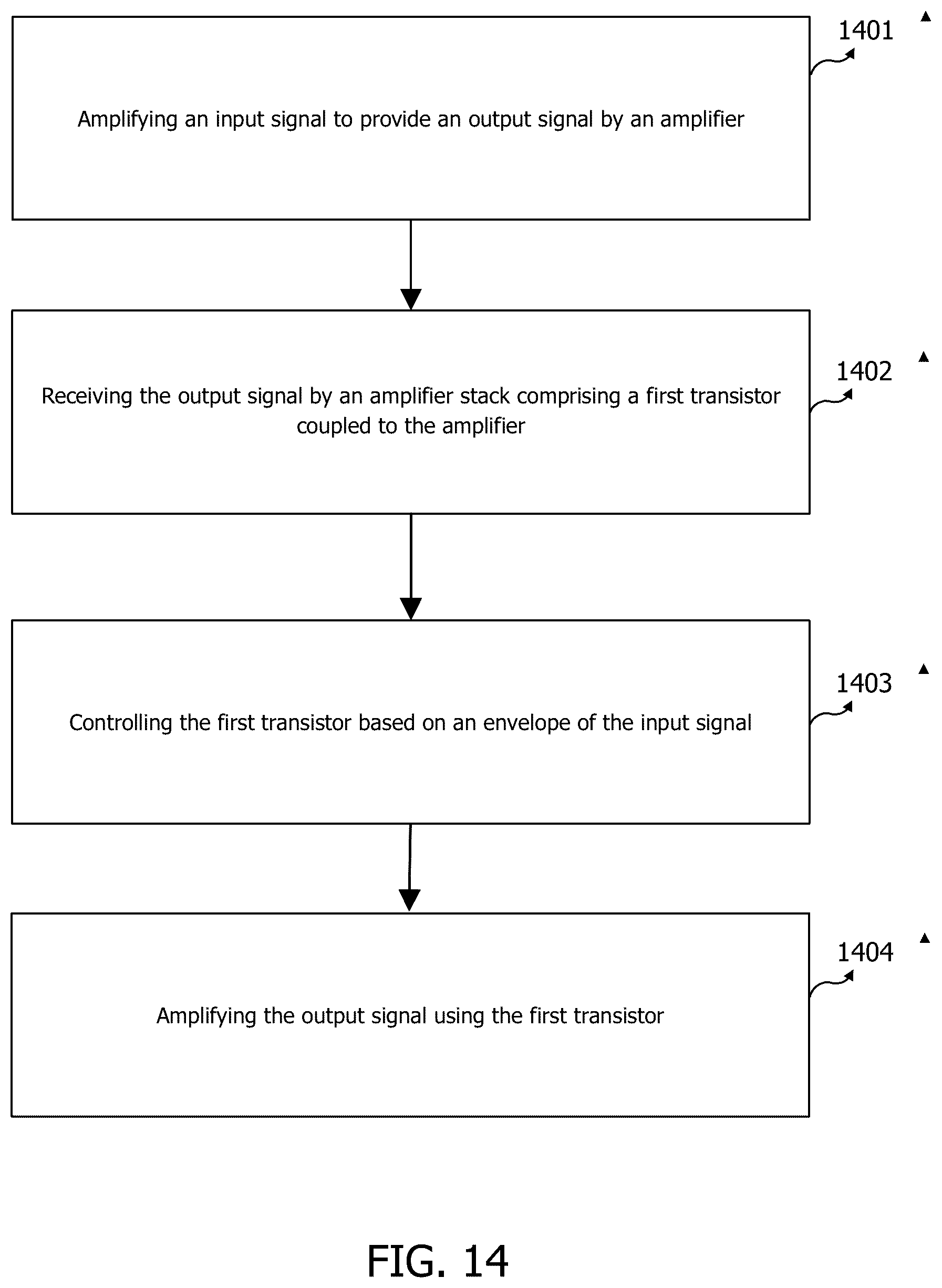 Patent US12316279 Figure 12 – Amplifier circuit with an envelope enhancement