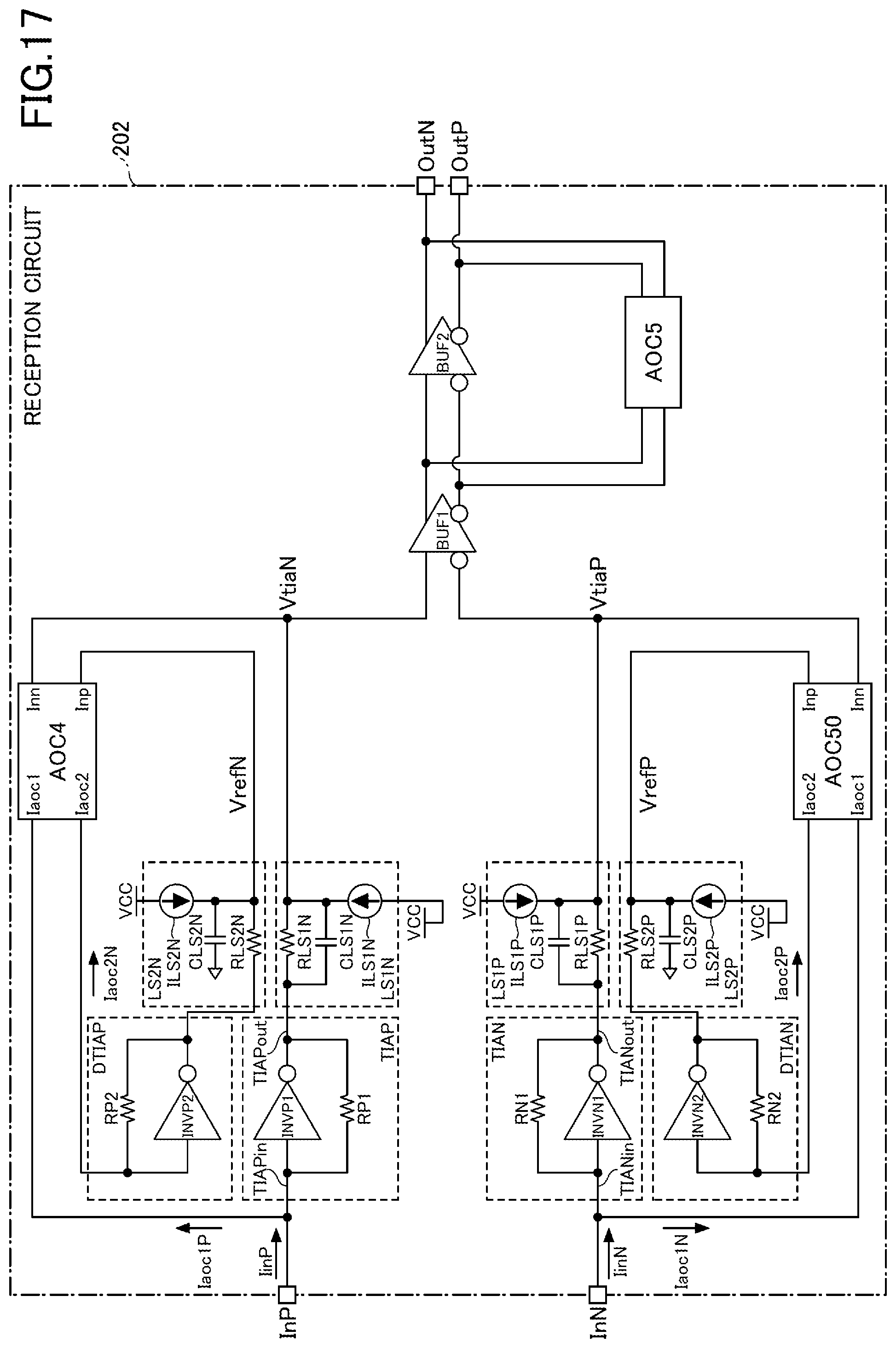 Patent US12316281 Figure 17 – Reception circuit for optical communication
