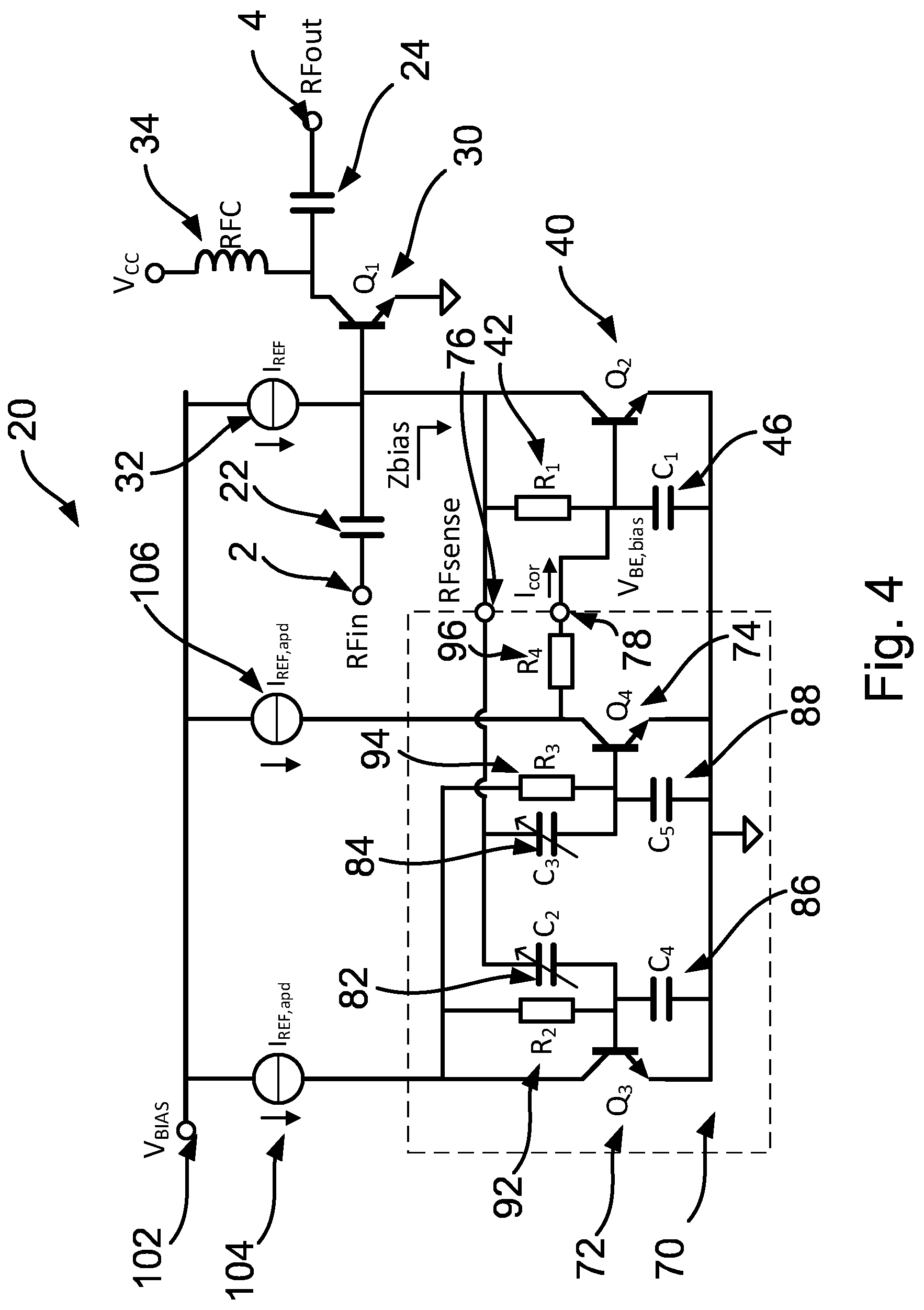 Patent US12316283 Figure 3 – Analog amplitude pre-distortion circuit and method