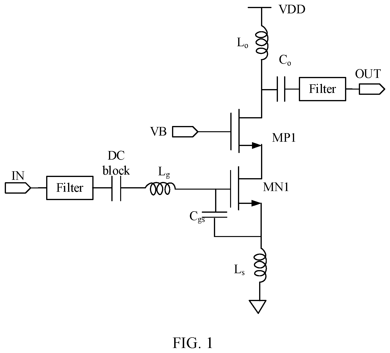 Patent US12316284 Figure 1 – Multi-frequency low noise amplifier