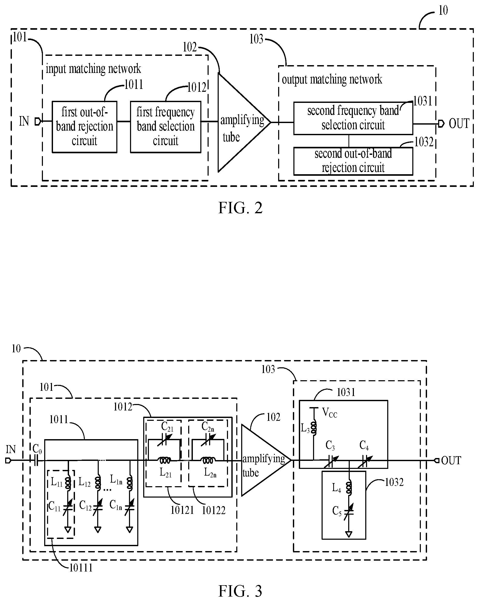 Patent US12316284 Figure 2 – Multi-frequency low noise amplifier
