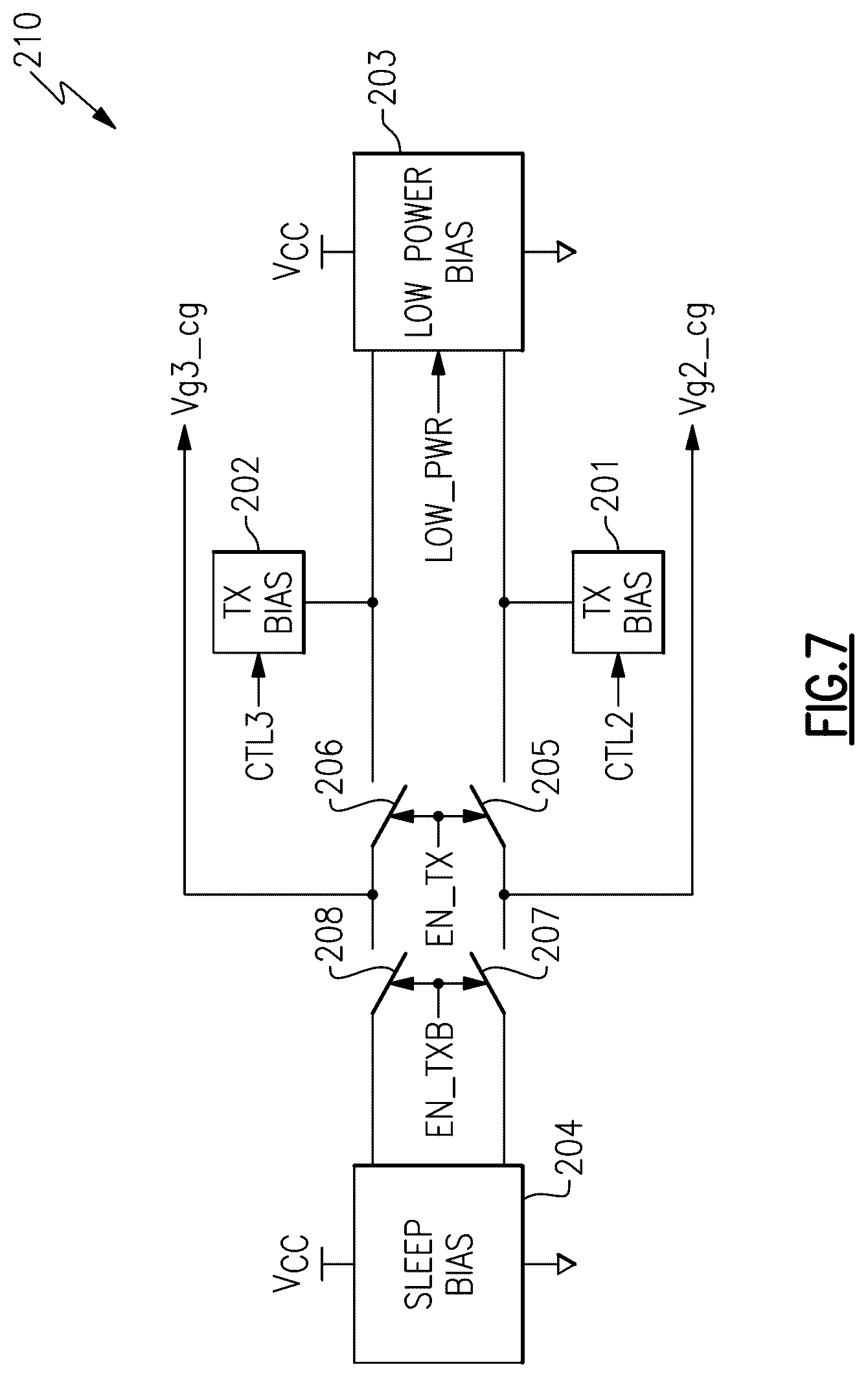 Patent US12316286 Figure 10 – Biasing of cascode power amplifiers for multiple power supply domains