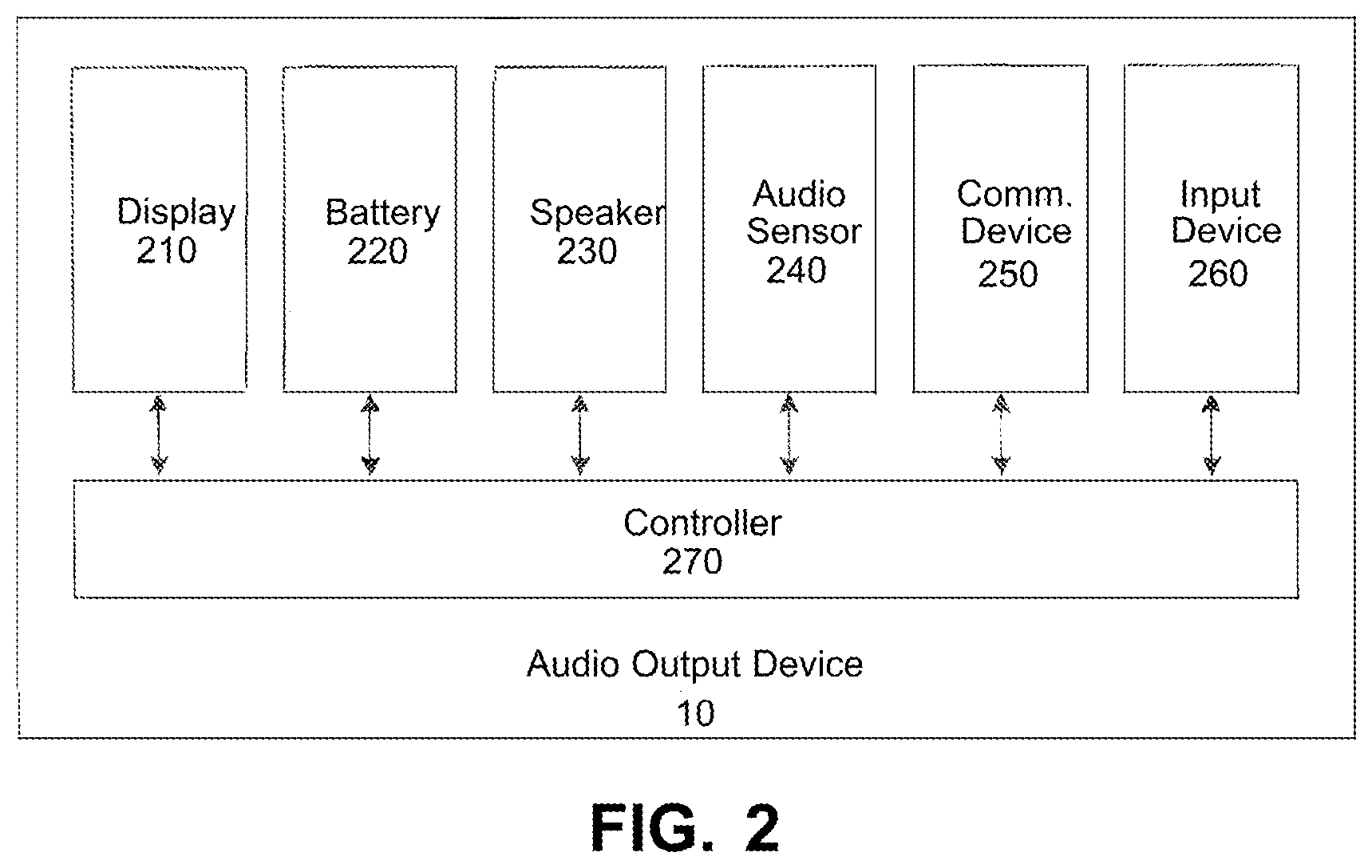 Patent US12316292 Figure 2 – Intelligent audio output devices