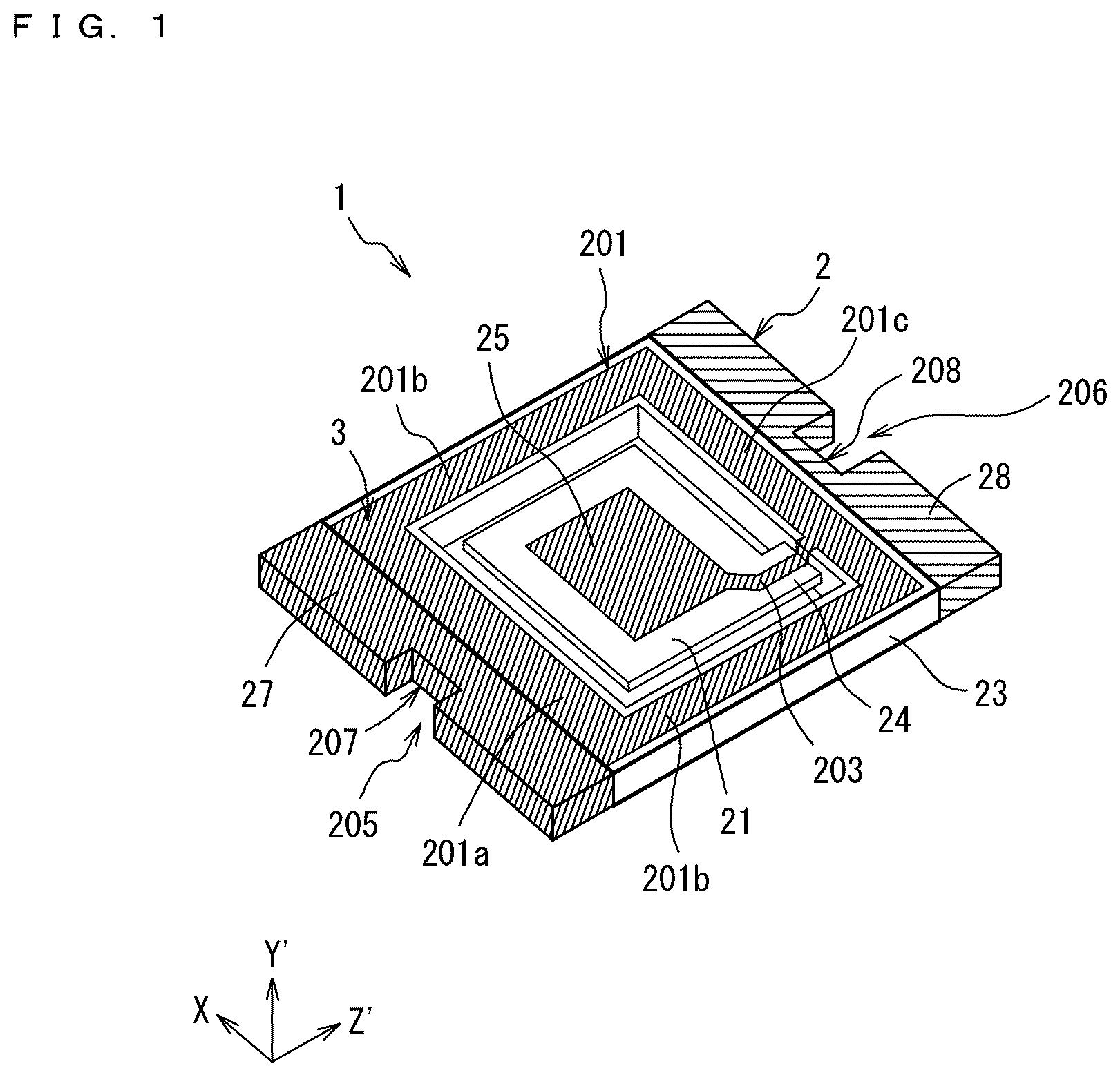 Patent US12316299 Figure 1 – Crystal vibration device