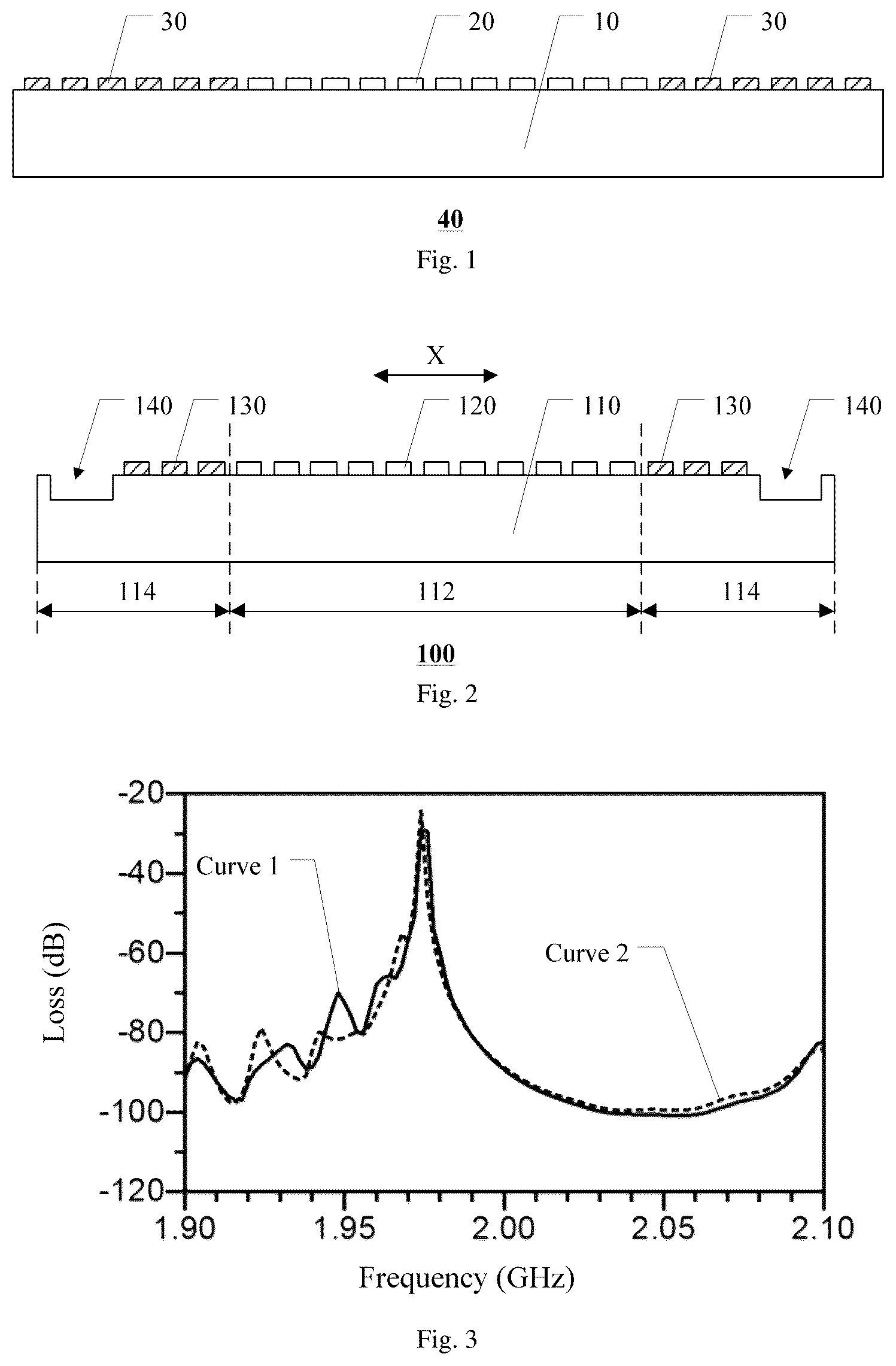 Patent US12316303 Figure 1 – Surface acoustic wave resonator, filter, and communication device